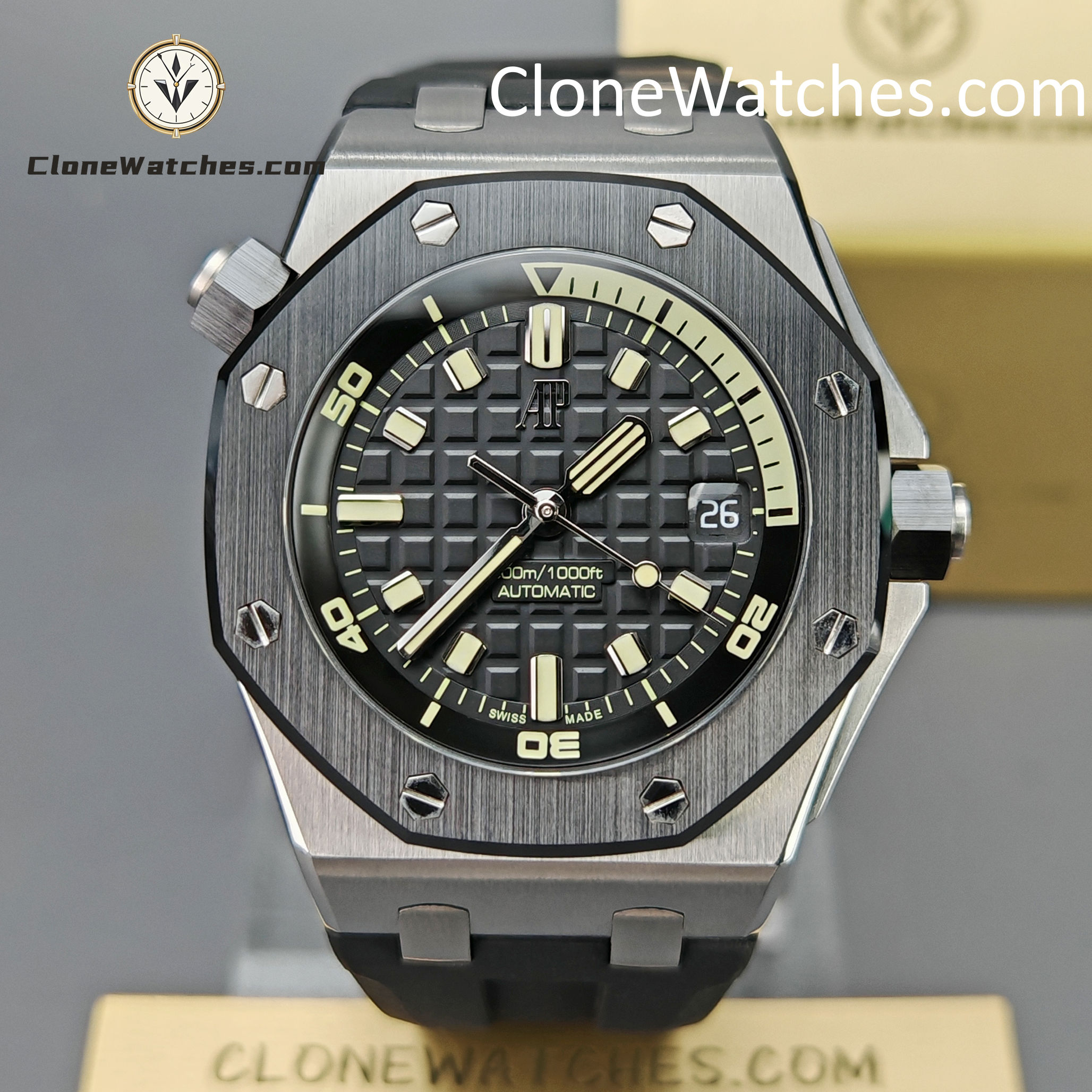 Audemars Piguet Super Clone Watches 1:1 Royal Oak Offshore 15720 Black Dial