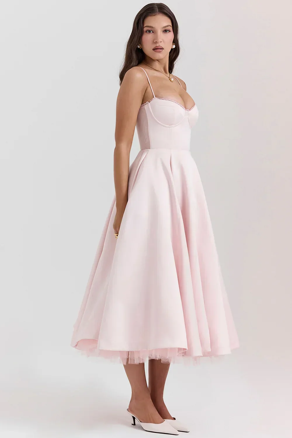 Ballerina Pink Midi Dress
