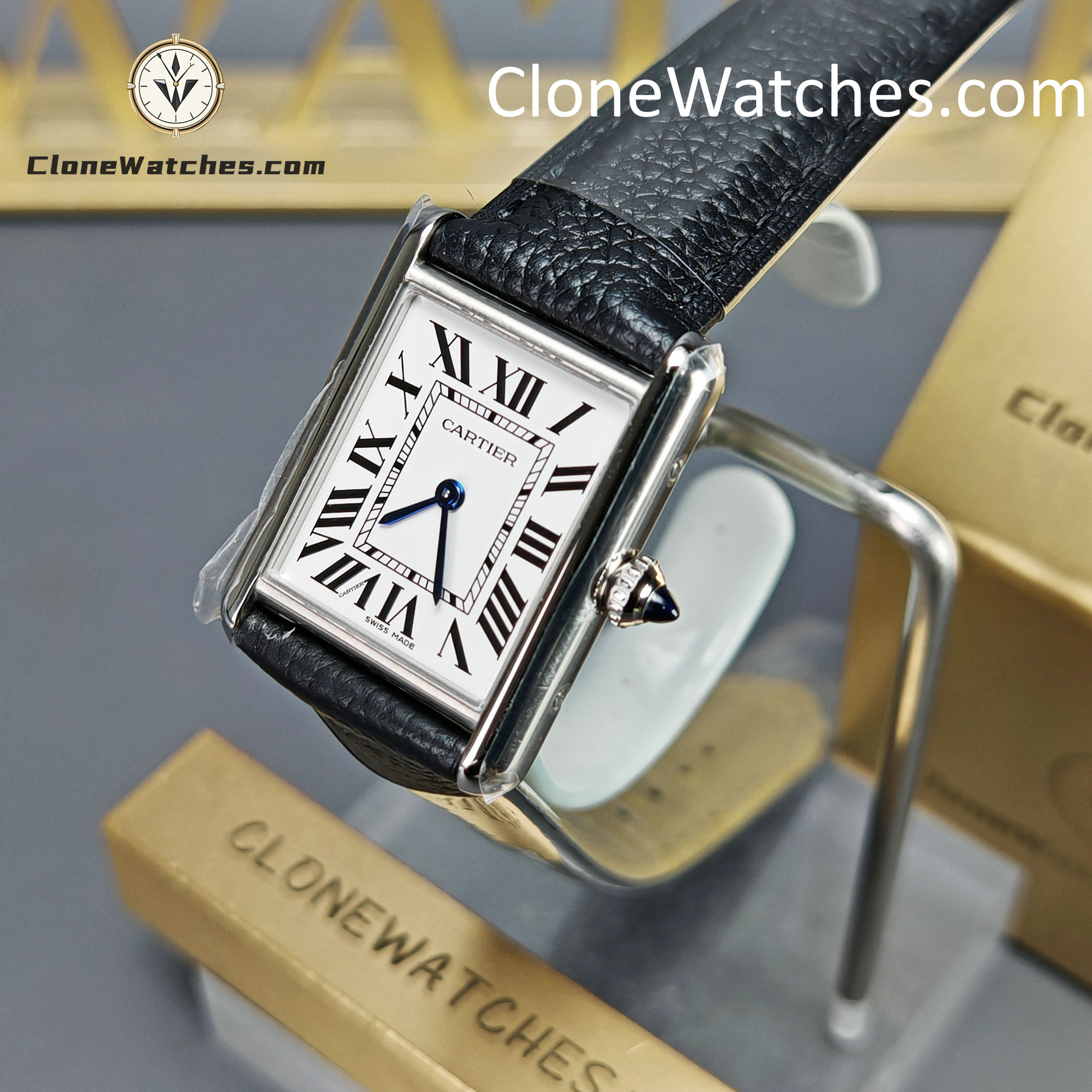 Cartier Super Clone Watches 1:1 Tank quartz movement 33.7*25.5MM WSTA0120