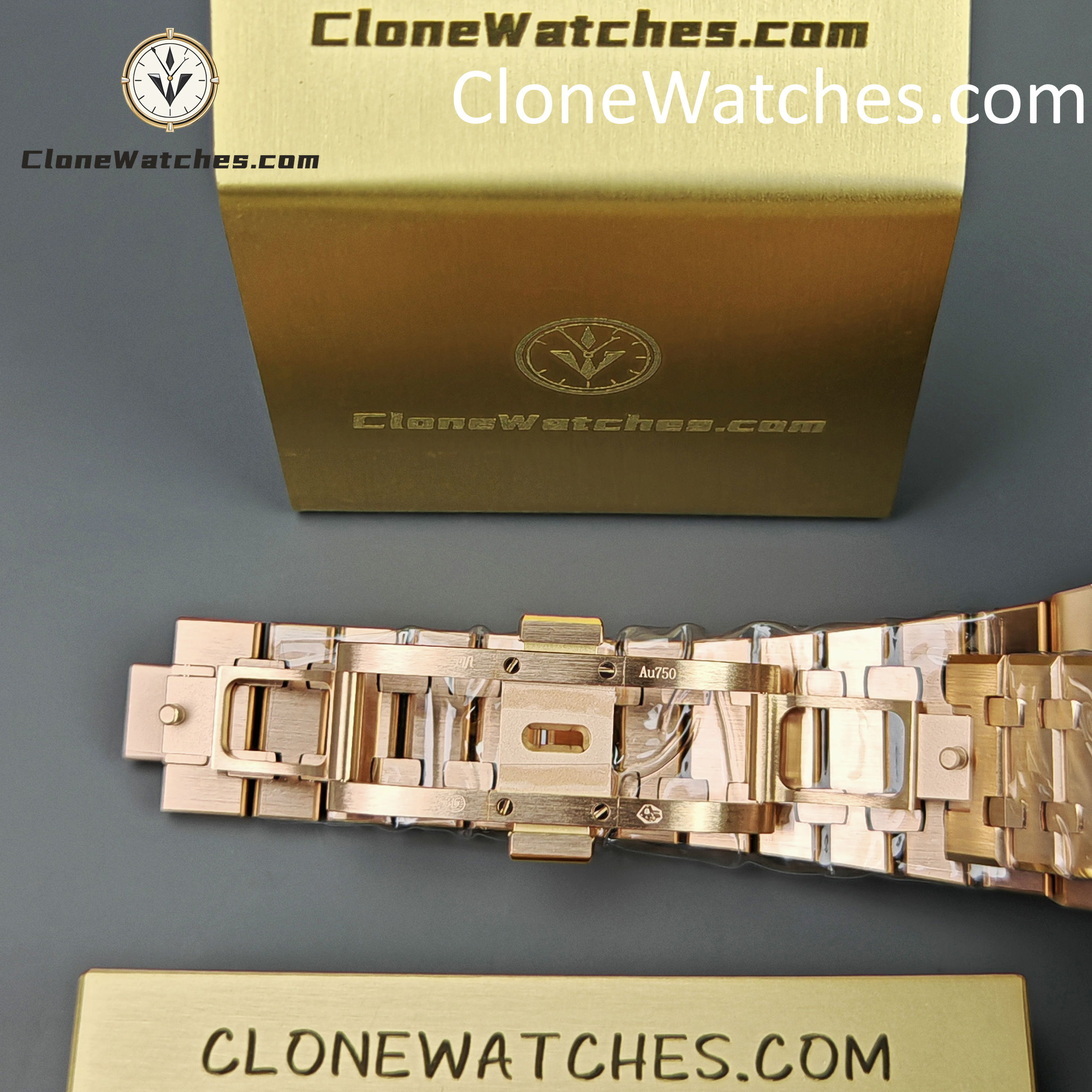 Audemars Piguet Super Clone Watches 1:1 Royal Oak Rose Gold 15407 Skeleton Dial