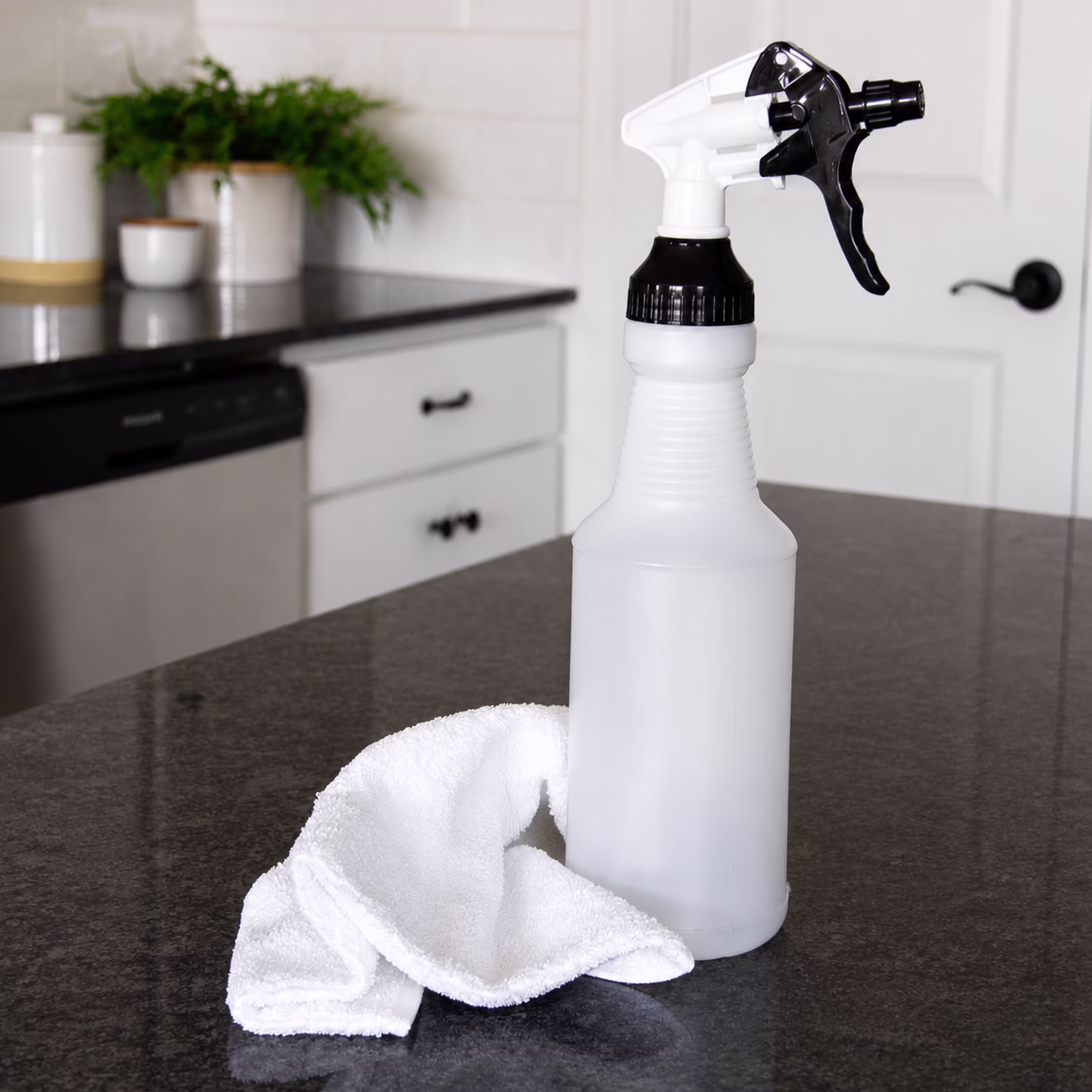 Stout Stuff Plastic Wide Mouth Empty Spray Bottle, Holds 32oz