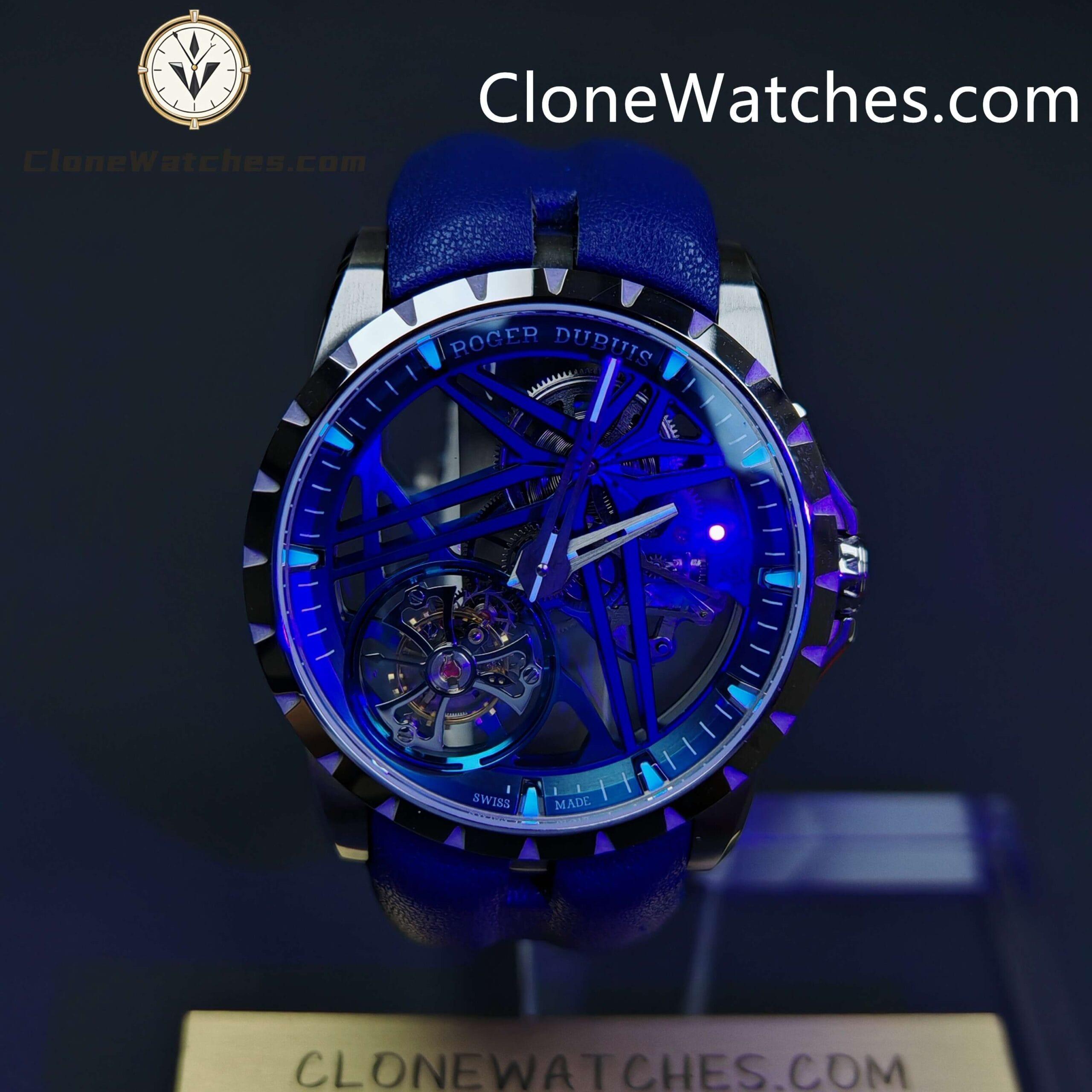 Roger Dubuis Super Clone Watches 1:1 Excalibur Skeleton Tourbillon RDDBEX0838 42MM