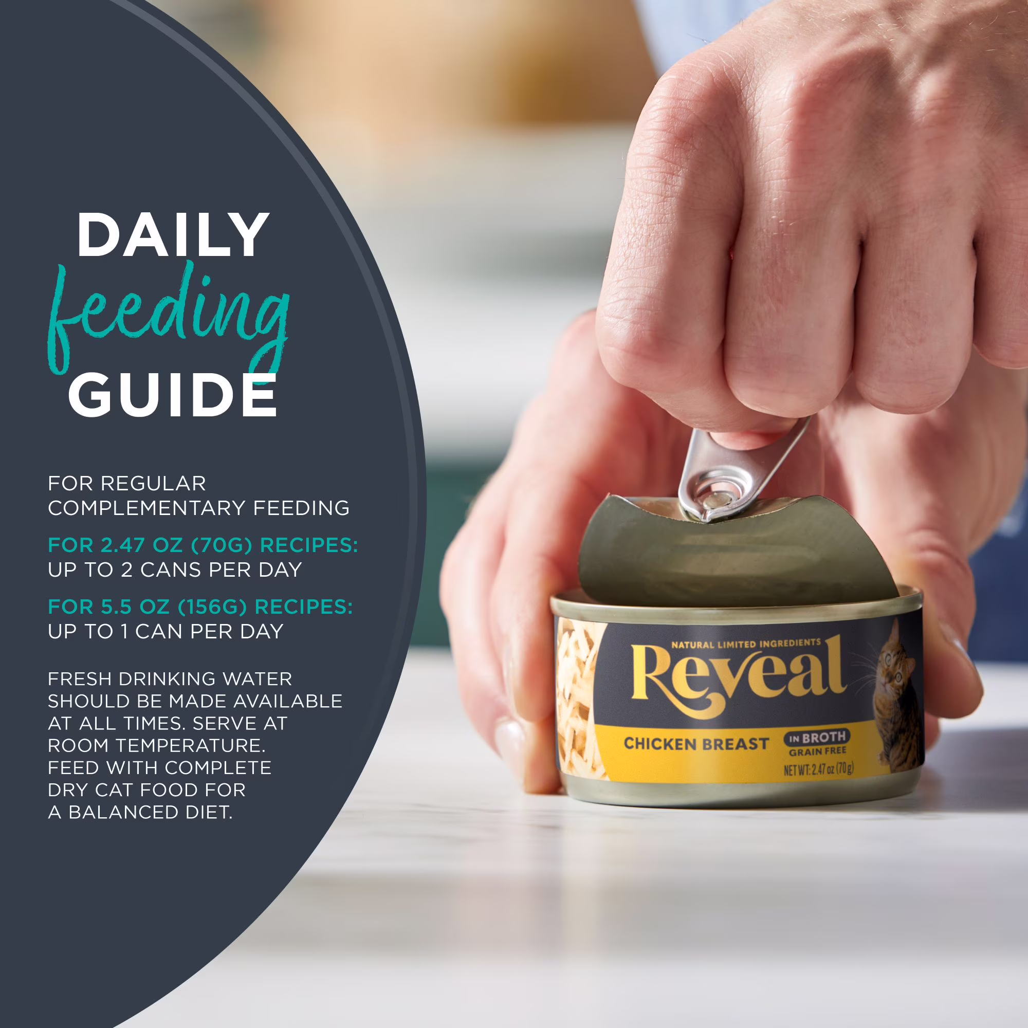 (2 pack) Reveal Natural Wet Cat Food, Tuna Fillet with Salmon in Broth, 2.47 oz Can