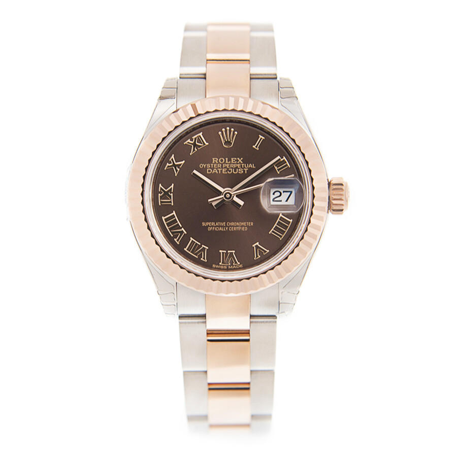 Rolex Lady Datejust 28 Automatic Brown Dial Ladies Watch 279171 BRRO（Lifetime free warranty+90-days replacement service & Refund!.）