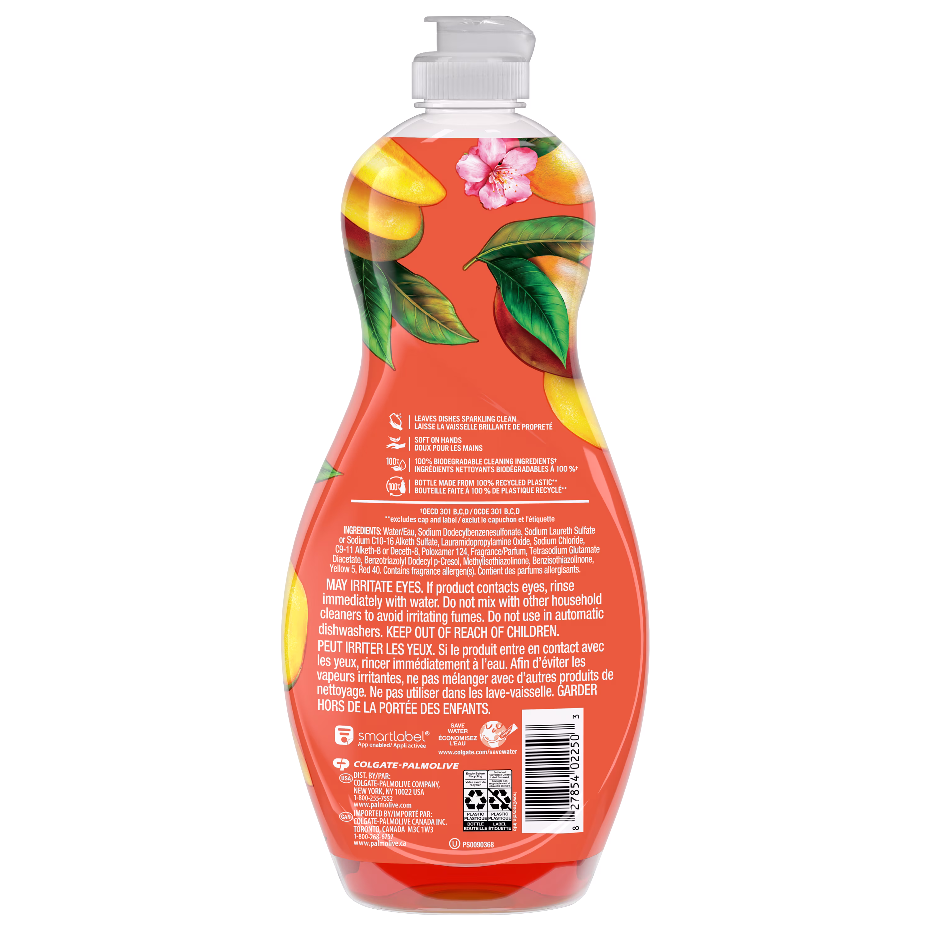 Palmolive Ultra Strength Liquid Dish Soap, Limited Edition Mango Bliss Scent, 20 fl oz Bottle