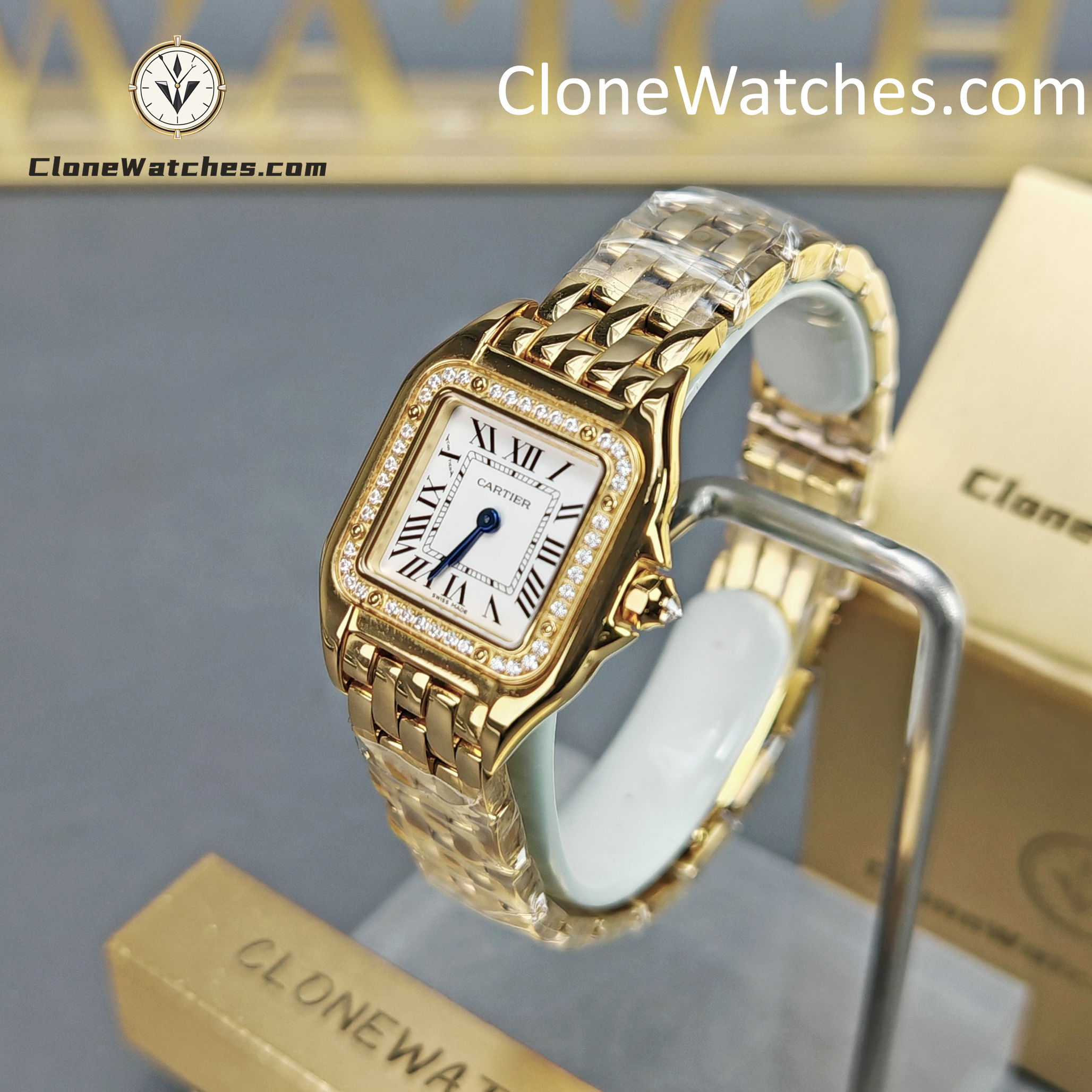 Cartier Super Clone Watches 1:1 PANTHÈRE DE CARTIER White Dial 22mm x30mm WJPN0067