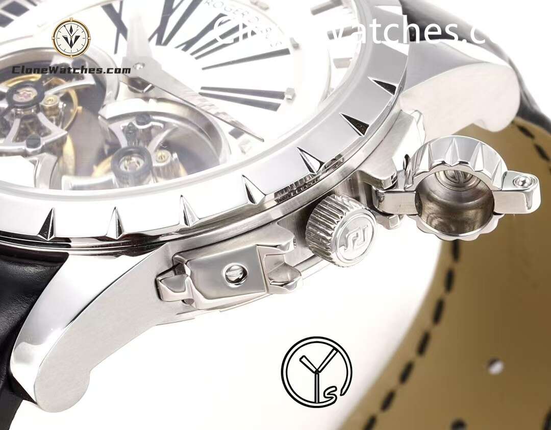Roger Dubuis Super Clone Watches 1:1 Excalibur White Dial RDDBEX0250 45MM