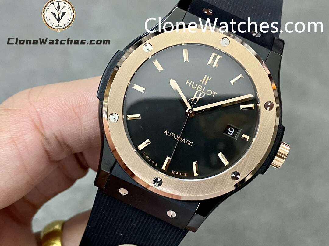 Hublot Super Clone Watches 1:1 Classic Fusion Ceramic King Gold 42MM 542.CO.1181.RX