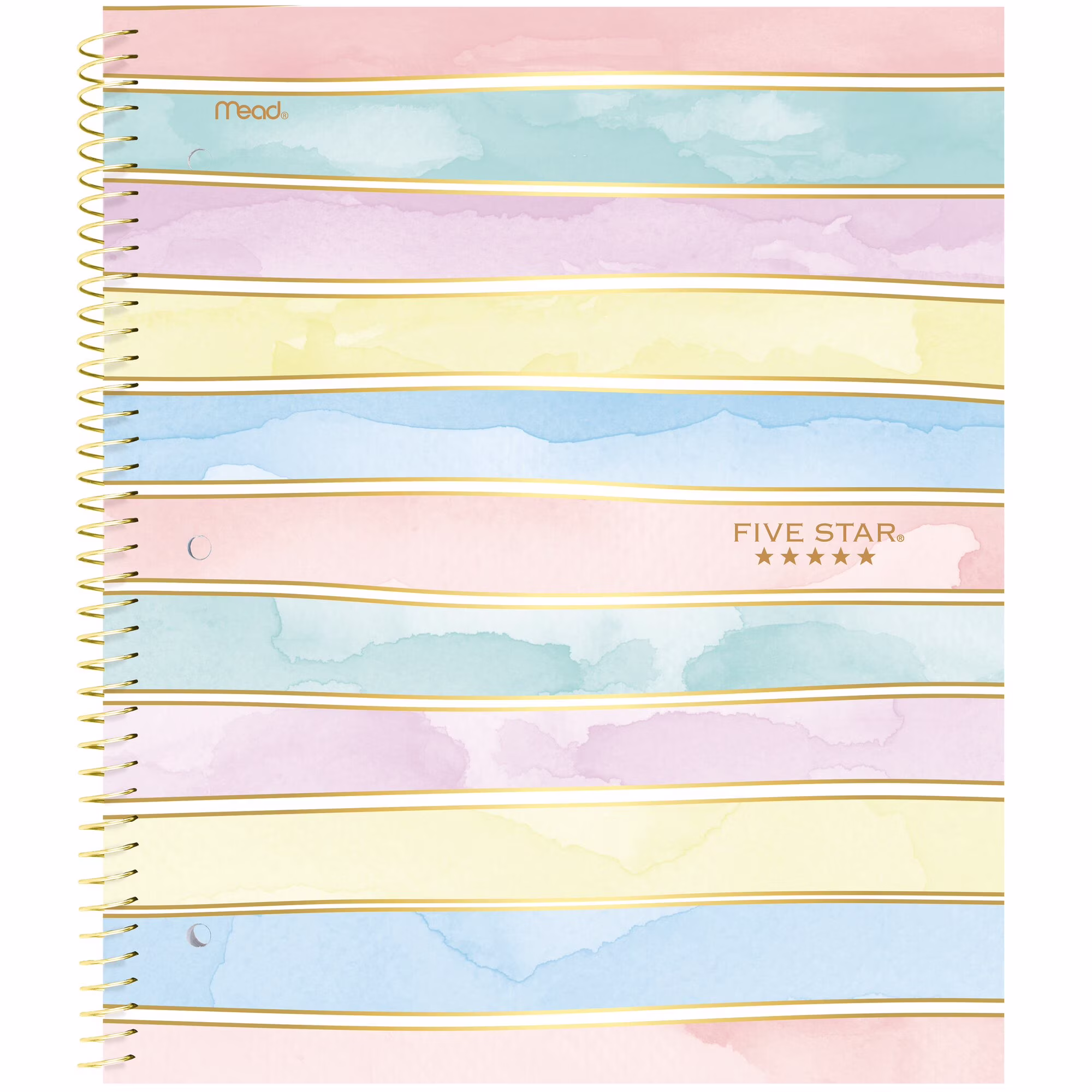 Five Star Shape It Up Spiral Notebook Plus Study App 1 Subject Wide Ruled 8 x 10