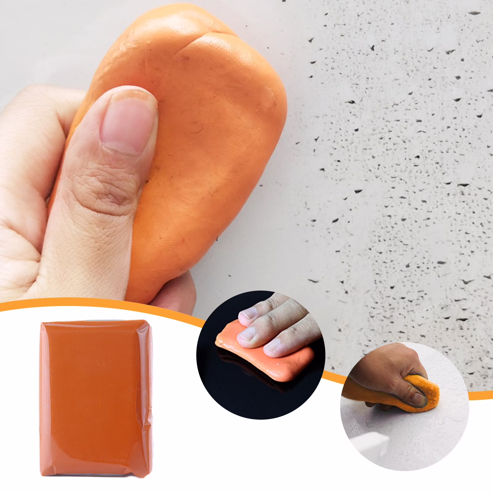 Car Cleaning Clay under $5! CQCYD Car Cleaning Clay Bar, Automotive Detailing Clay, Paint Decontamination Kit, Sludge Removal for Car Wash, Polishing Clay for Paint Correction, Volcanic Mud Cleaner