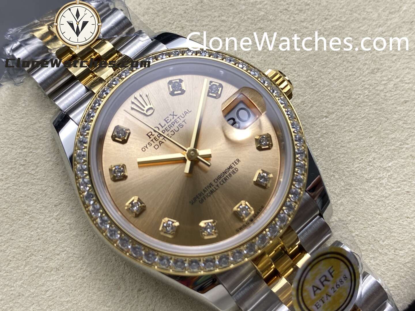 Rolex Super Clone Watches 1:1 DateJust m278383rbr-0026 Jubilee 31MM 2236 Movement