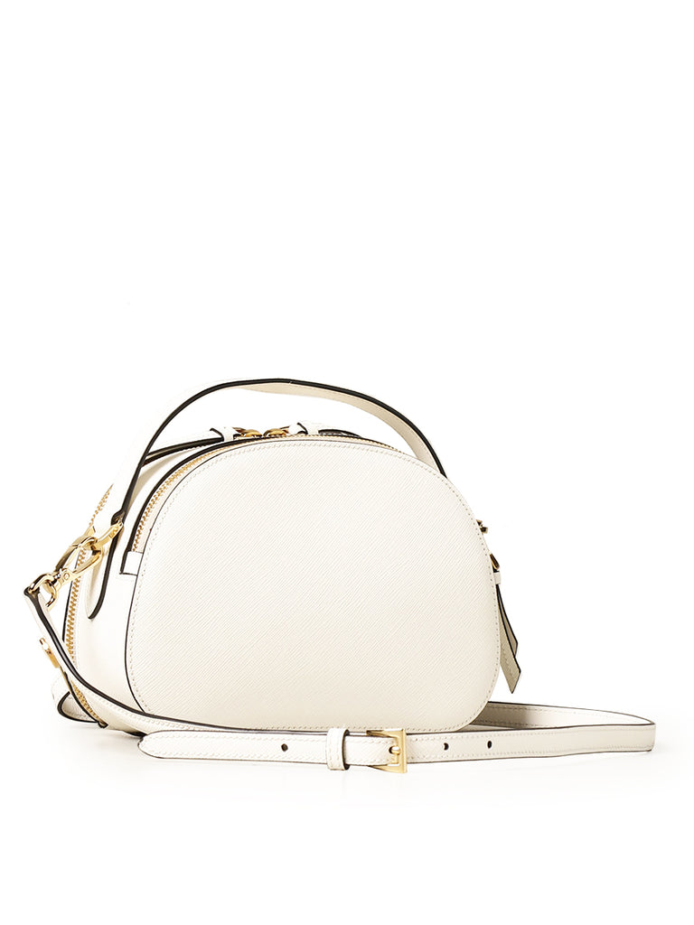 Prada Saffiano Leather Odette Bag in White
