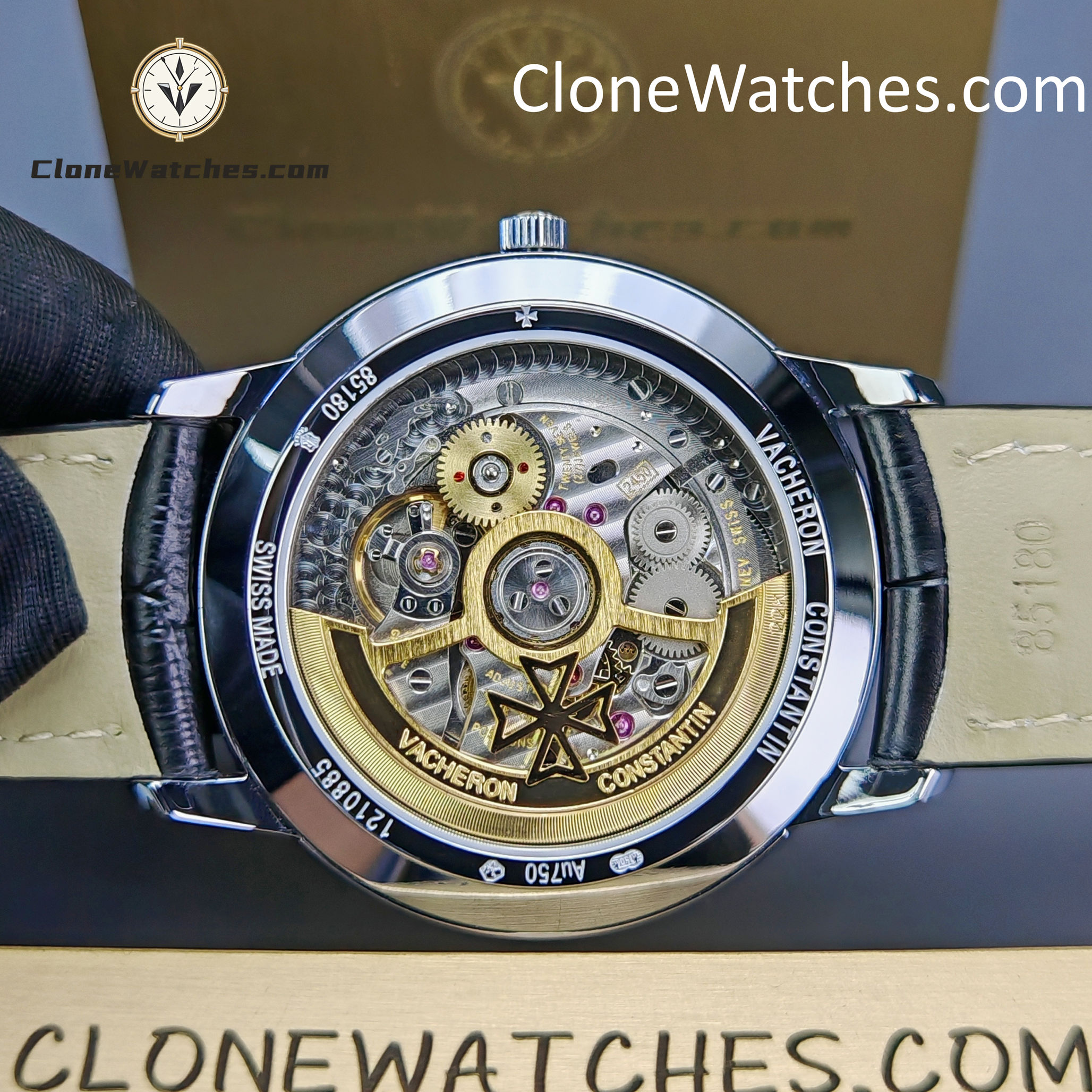 Vacheron Constantin Super Clone Watches 1:1 Patrimony 85180/000G-9230 White Dial