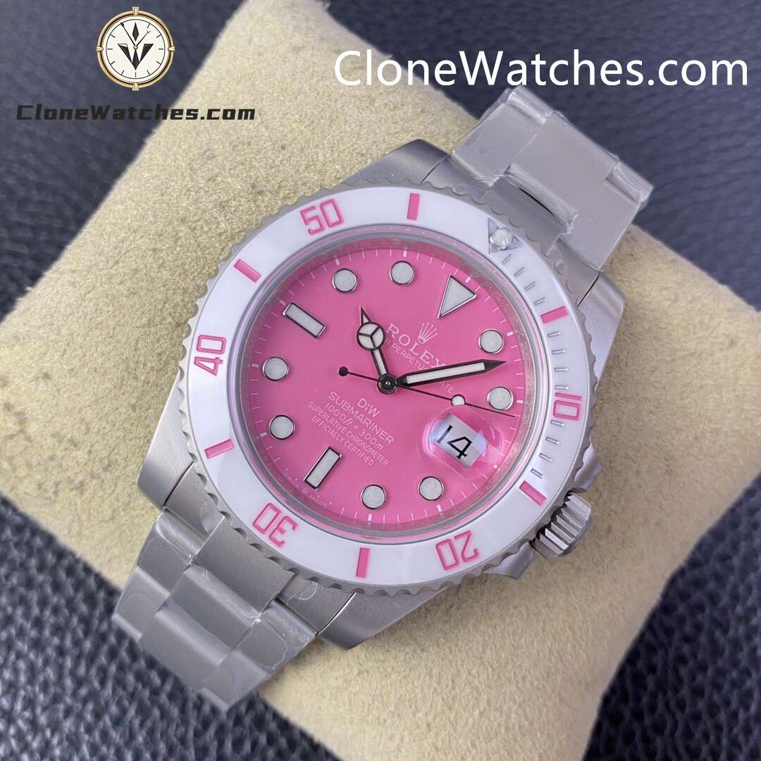 Modified Super Clone Watches 1:1 DiW Rolex Submariner FUCHSIA 3235 Movement