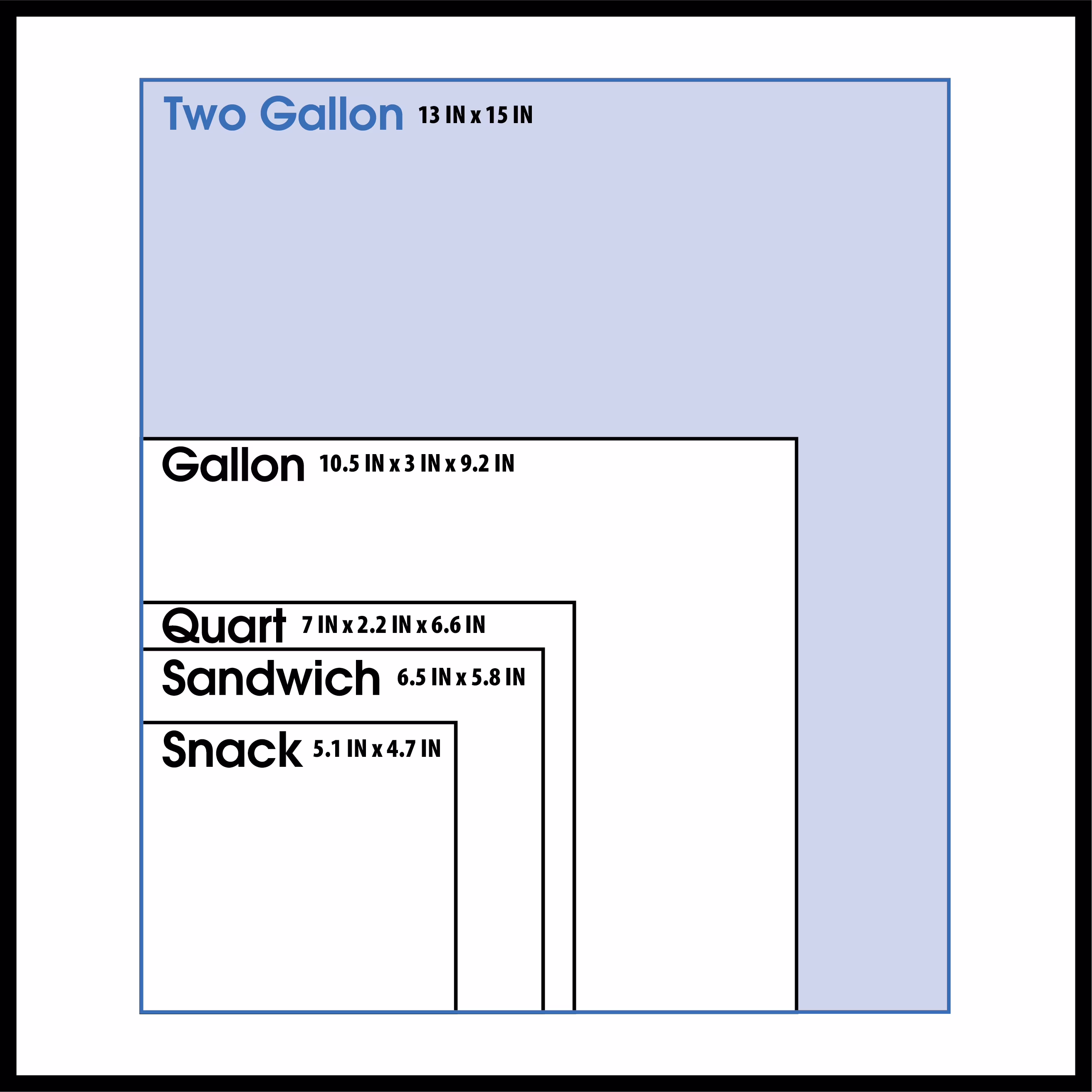 Great Value Double Zipper 2 Gallon Freezer Bag, 10 Count
