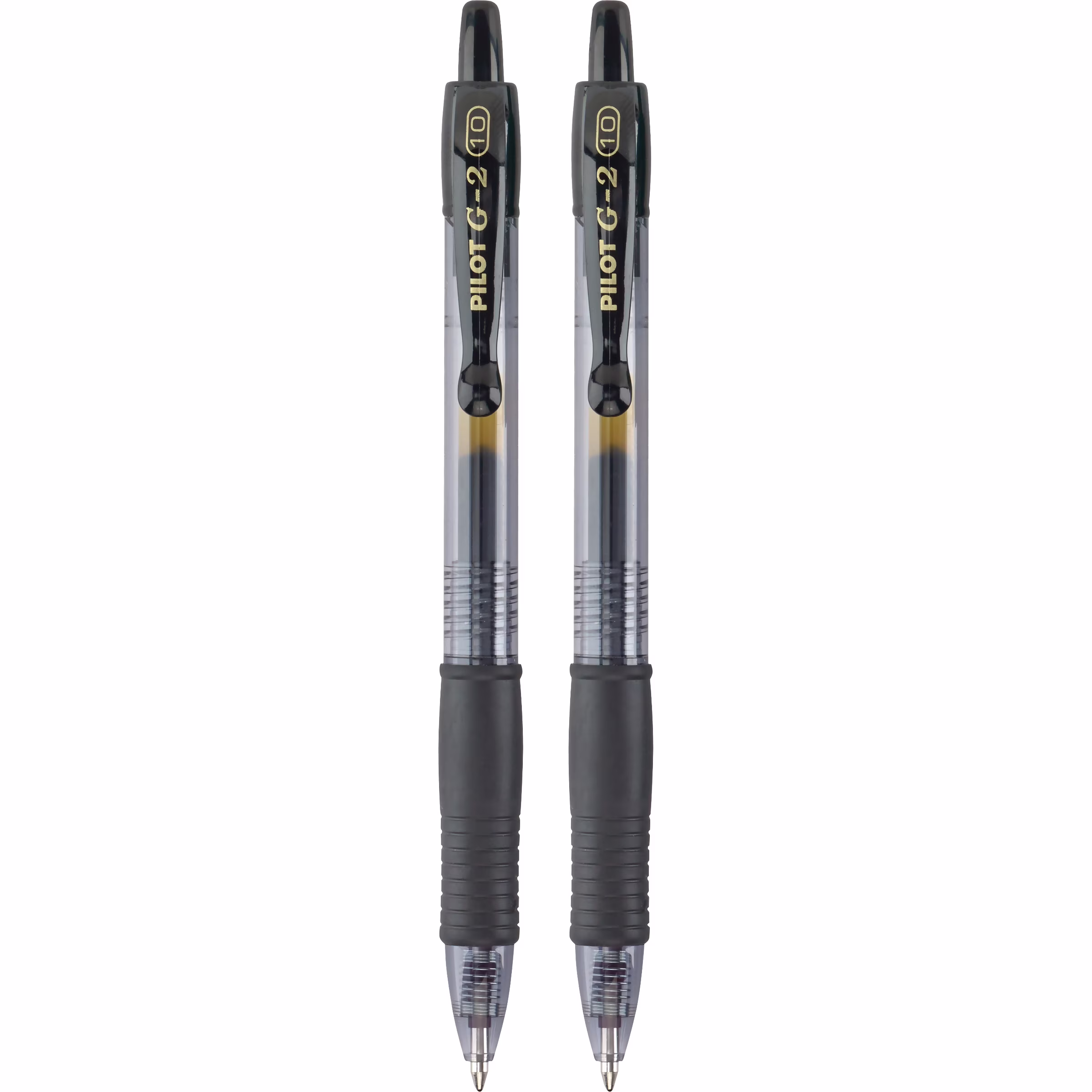 Pilot G2 Retractable Gel Ink Pens, Bold Point, Black, 2 Count