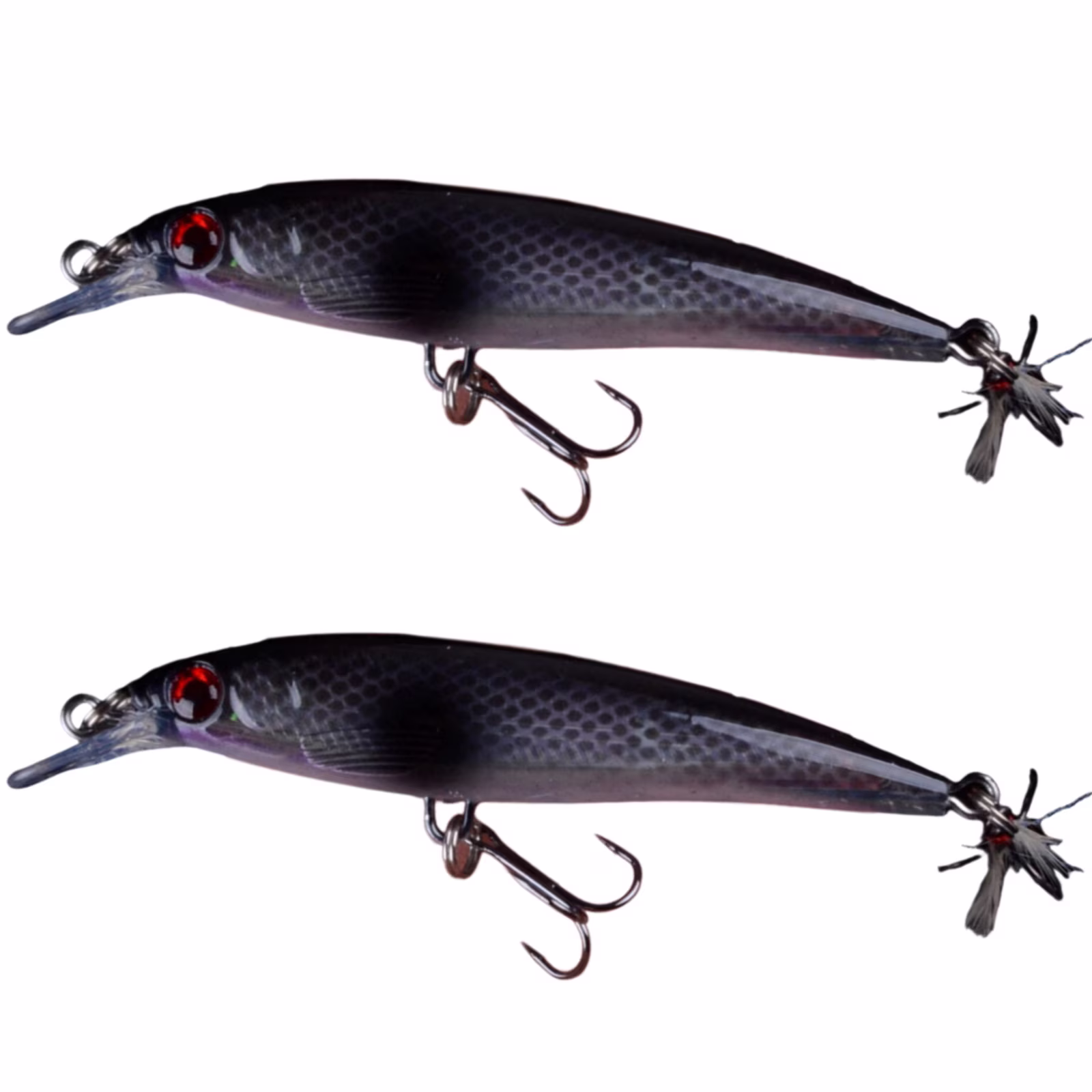 Bisitoy 2Pcs Topwater Fishing Lures Set with Walking Action for Striped Bass