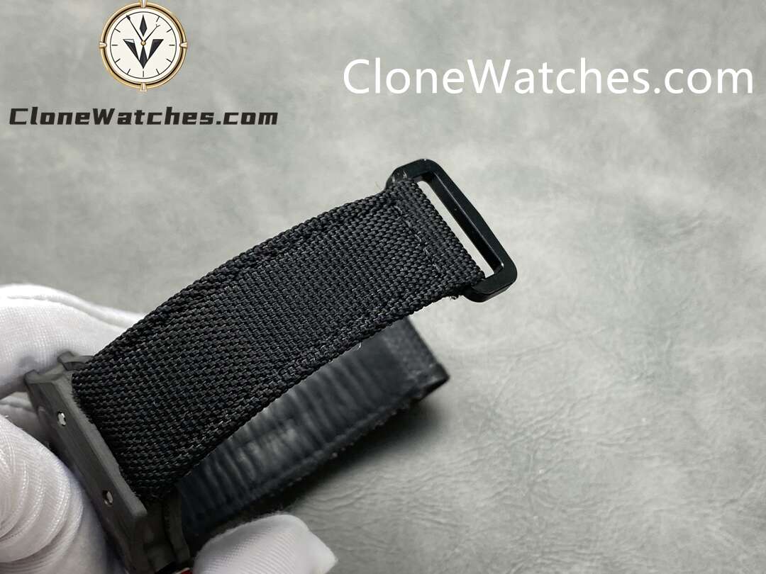Richard Mille Super Clone Watches 1:1 RM 67 – 02 Carbon Tourbillon Black Strap
