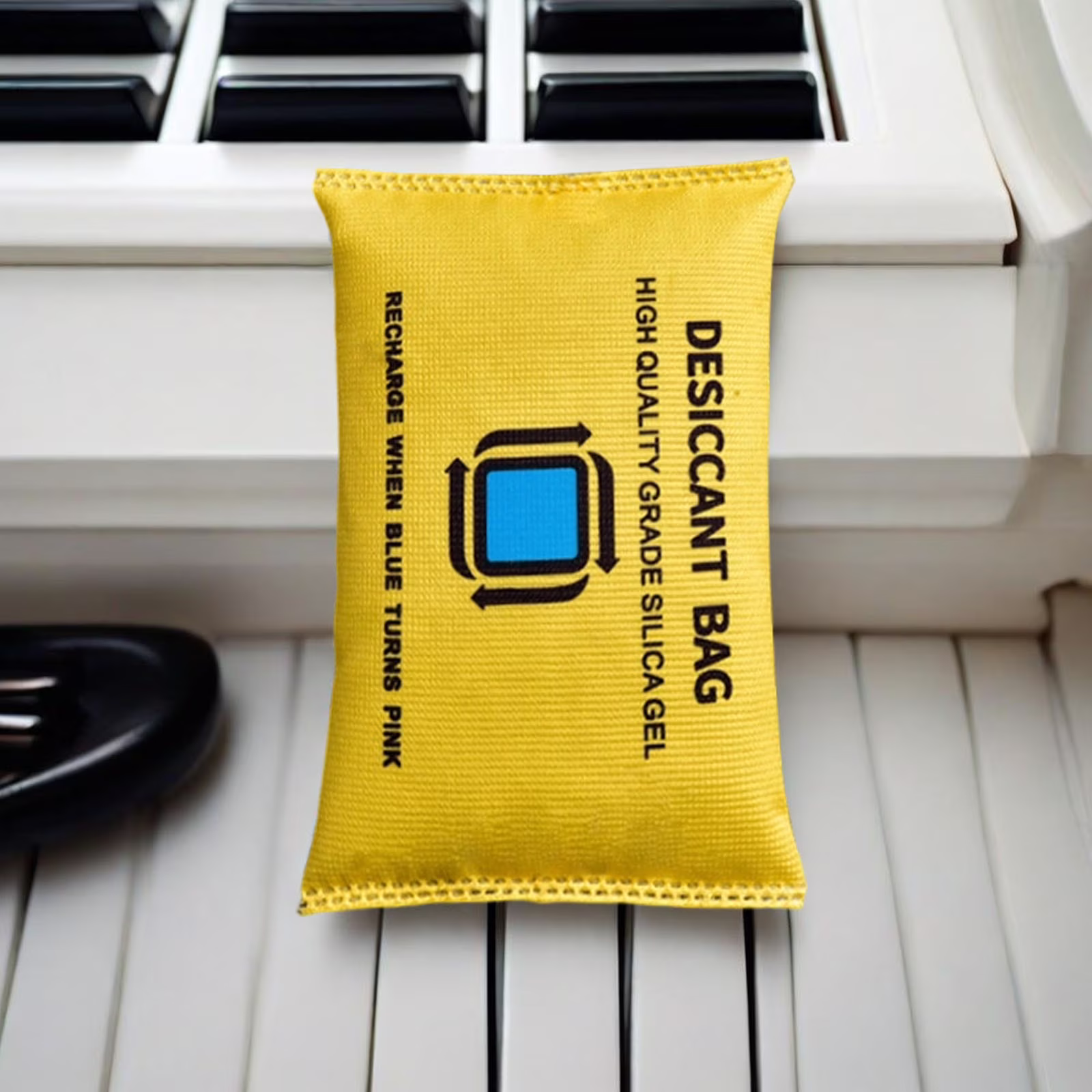 Clearance Under $3.79! 1PACK Reusable Dehumidifier Bag, Silica Gel Moisture Absorber for Car & Closet, Silica Gel, for Home & RV, (13x9x1.5cm, Yellow)