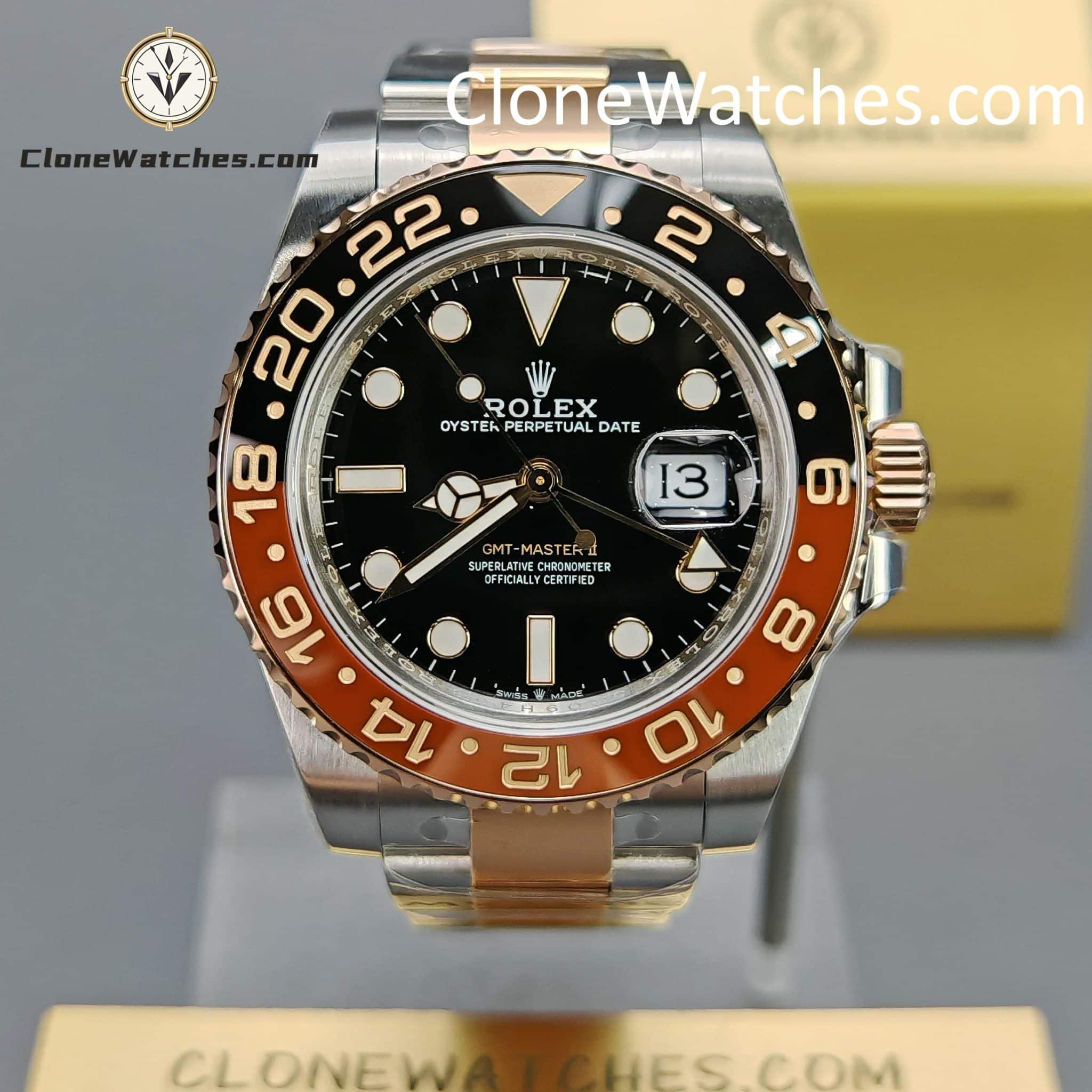 Rolex Super Clone Watches 1:1 Rootbeer GMT Master II M126711chnr Oyster 3285 Movement 40mm