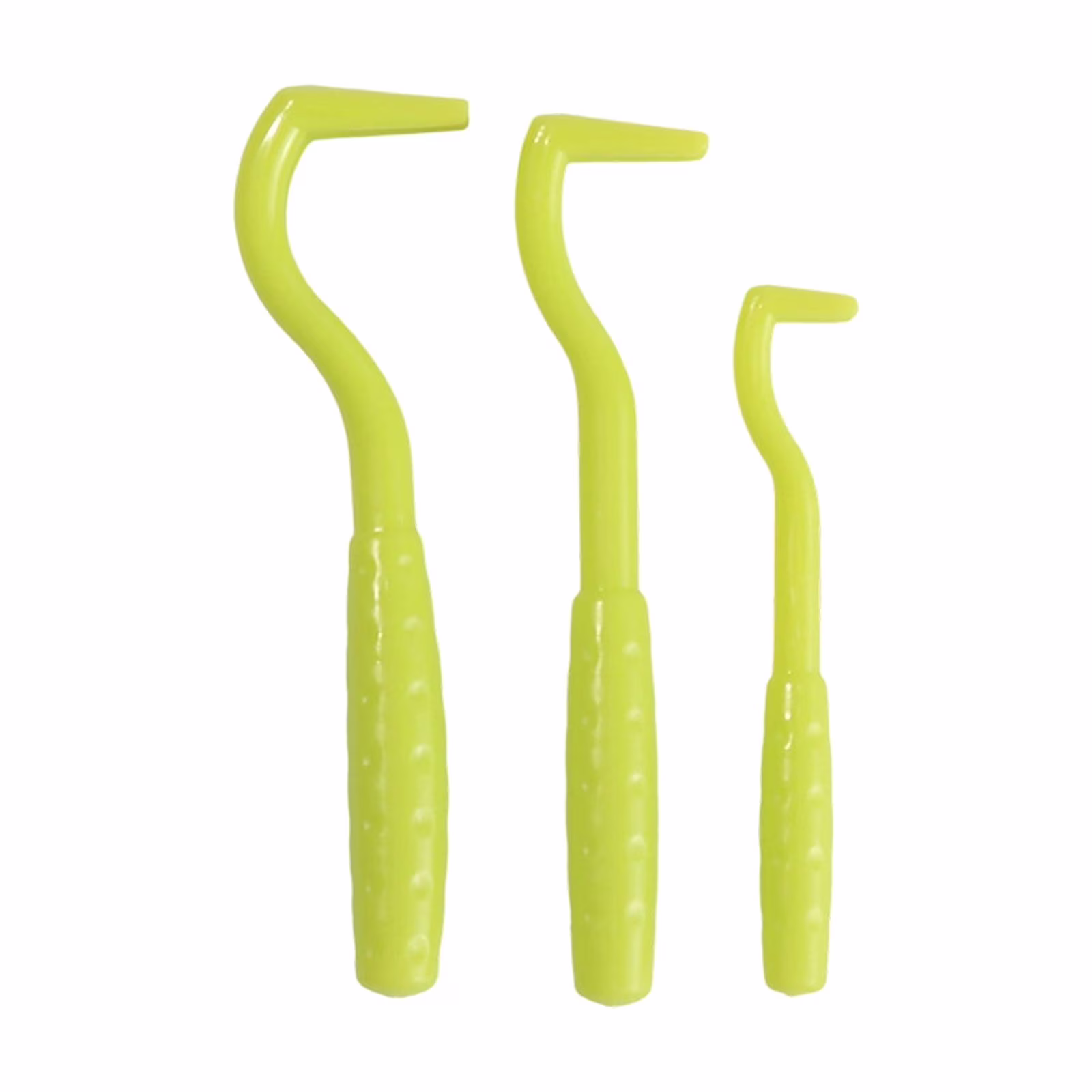 3-Pack Professional Pet Tick Remover Tool Set, Safe and Effective Flea Hook for Dogs and Cats, Easy to Use Plastic Tick Extractor for Outdoor Safety Green