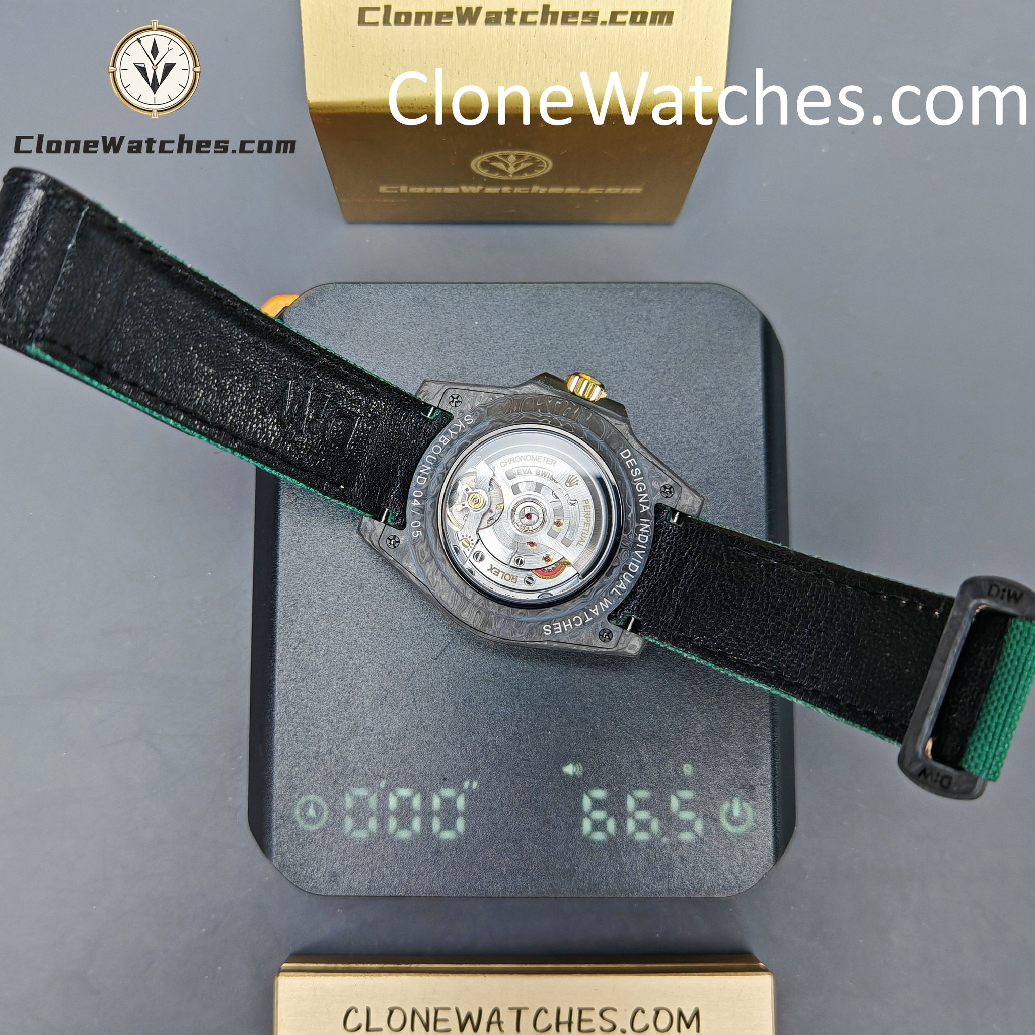 Modified Super Clone Watches 1:1 DIW Rolex GMT Master II NTPT Carbon OASIS Middle East Edition 3285 Movement