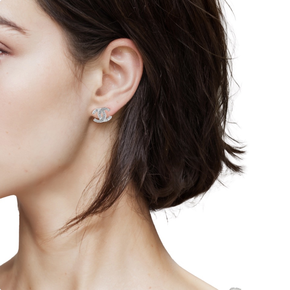 Chanel crystal earrings