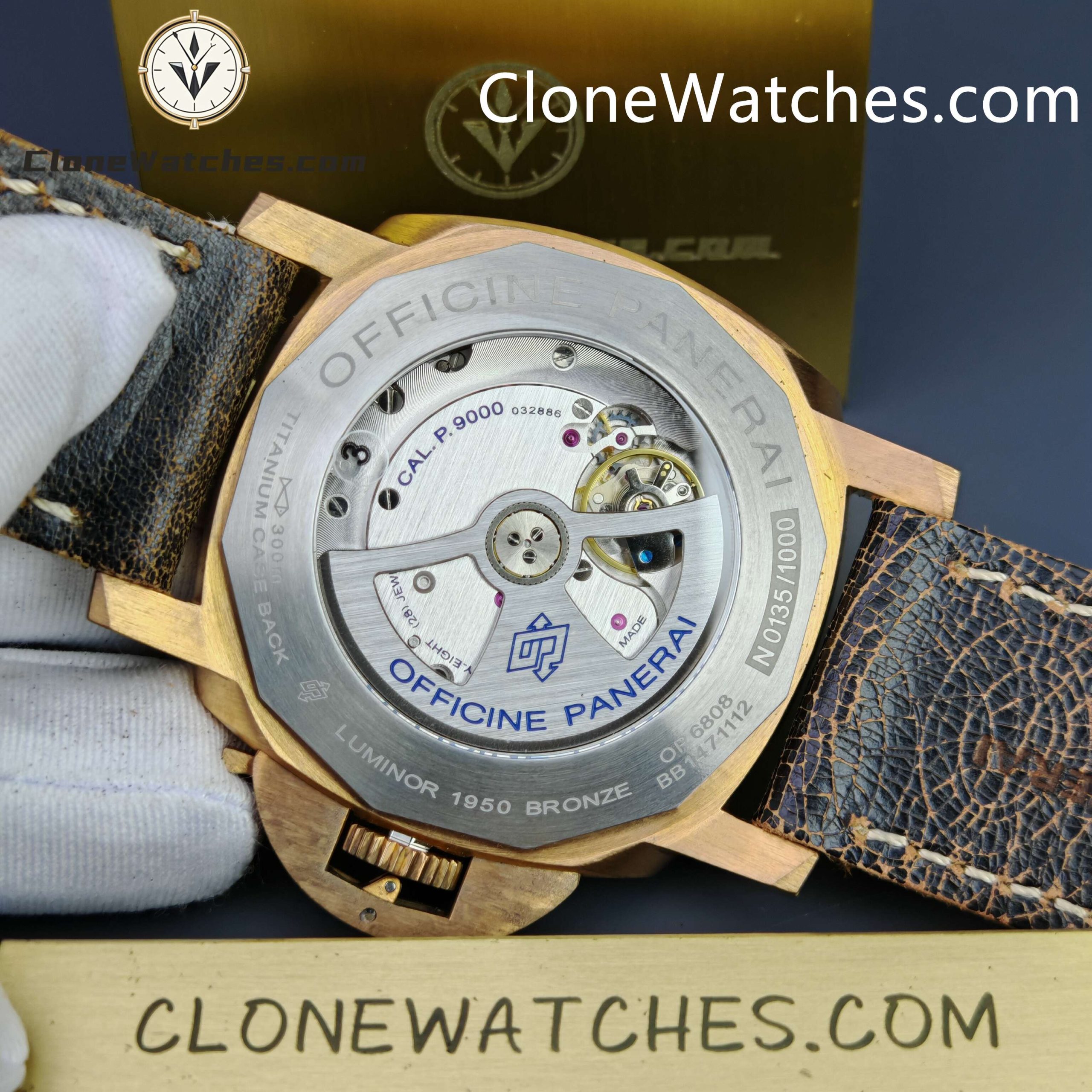 Panerai Super Clone Watches 1:1 Submersible 1950 3 Days Automatic Bronzo PAM00382