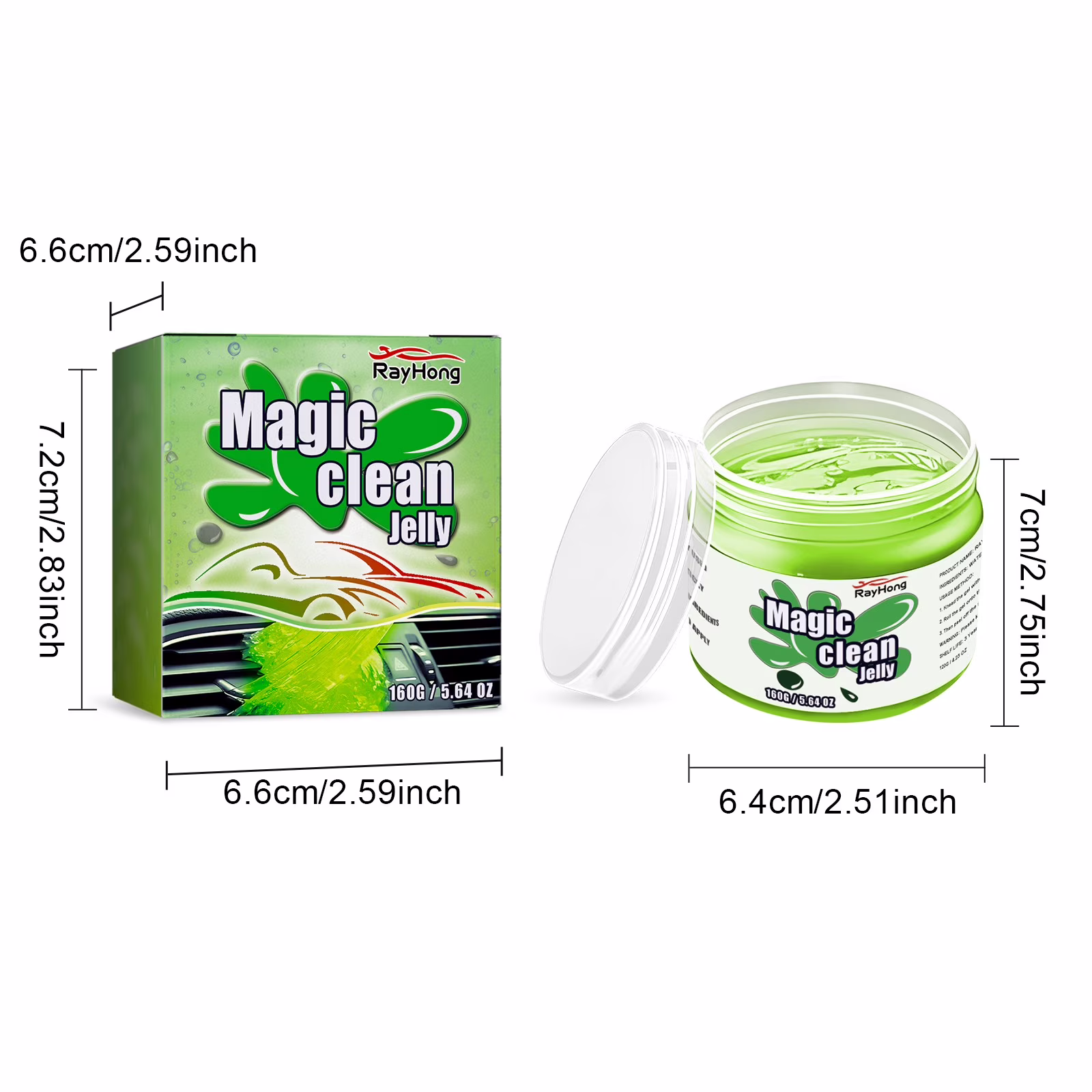 100Fens Car Cleaning Gel Kit - Universal Car Detailing For Car Interior - Reusable Car Cleaner Supplies Auto Slime For Home Office Keyboard Computer