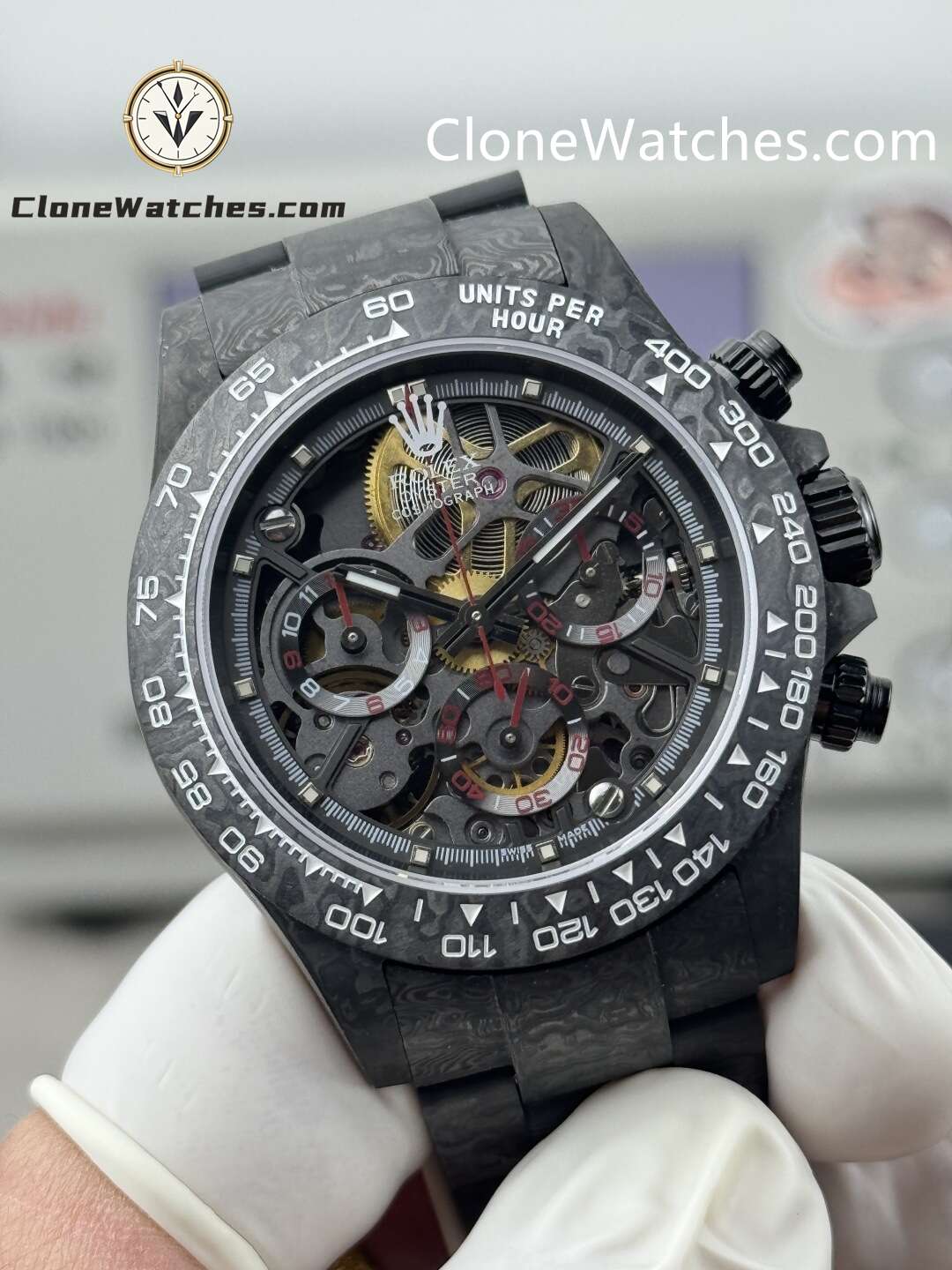 Modified Super Clone Watches 1:1 Rolex Daytona 4130 Super Lightweight Carbon Fiber 40mm