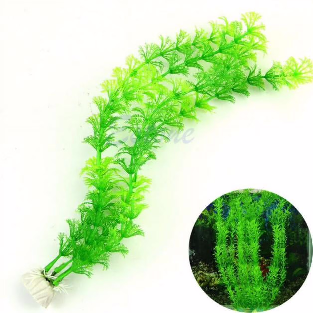 CoreLiving Artificial Aquarium Plants for Fish Tank Tall Large Realistic Plastic Underwater Decorations Ornaments Safe for All Betta Fish 1 Piece