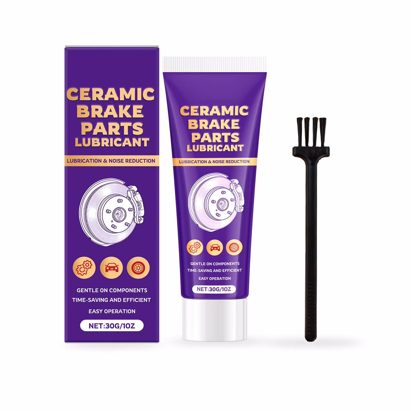 MOAOASPER Rubber Plastic Safe Brake Caliper Grease, Heavy-Duty Anti-Squeal Lubricating Paste, Professional Maintenance Fluid For Automotive Brake Component Care