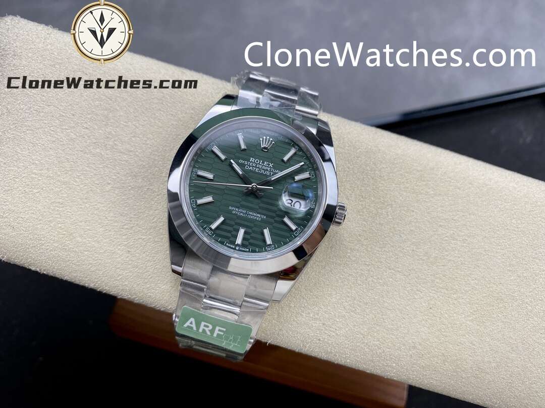 Rolex Super Clone Watches 1:1 DateJust Green Dial M126300 – 0021 Oyster 41MM 3235 Movement
