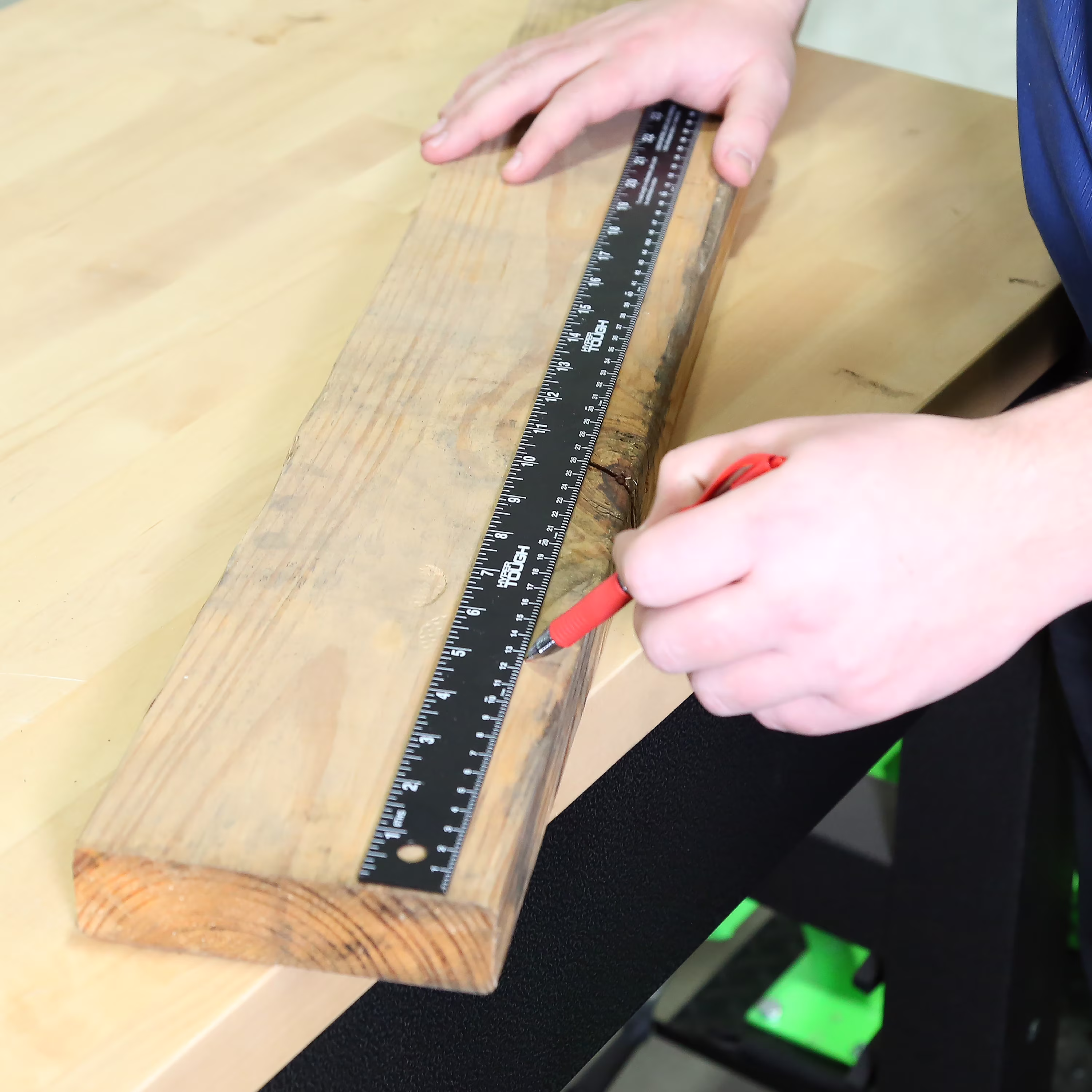 Hyper Tough Aluminum Ruler Yardstick, 36 inch