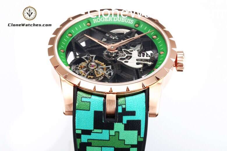 Roger Dubuis Super Clone Watches 1:1 Excalibur Skeleton Tourbillon RDDBEX0939 42MM