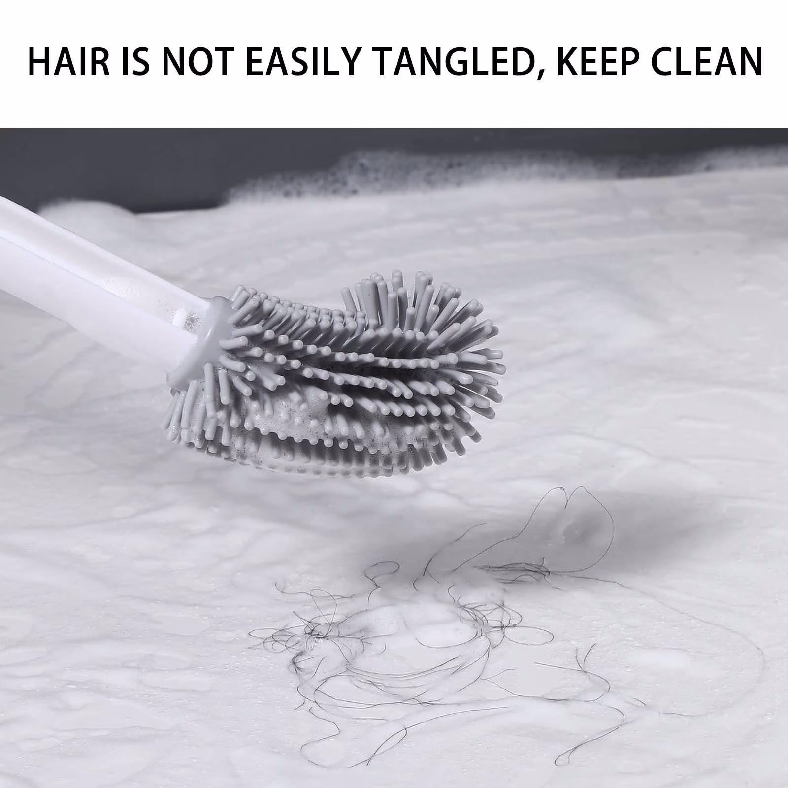 Clearance Under $10 Skegnu Plastic Toilet Brush Household No Dead Angle Toilet Brush Bathroom Long Handle Cleaning Brush Toilet Cleaner