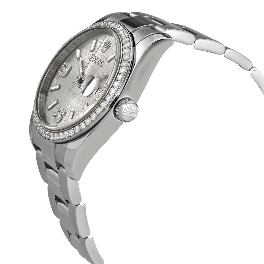 Rolex Oyster Perpetual Datejust 36 Silver Wave Dial Stainless Steel Bracelet Automatic Ladies Watch 116244SWSDAO（Lifetime free warranty+90-days replacement service & Refund!.）