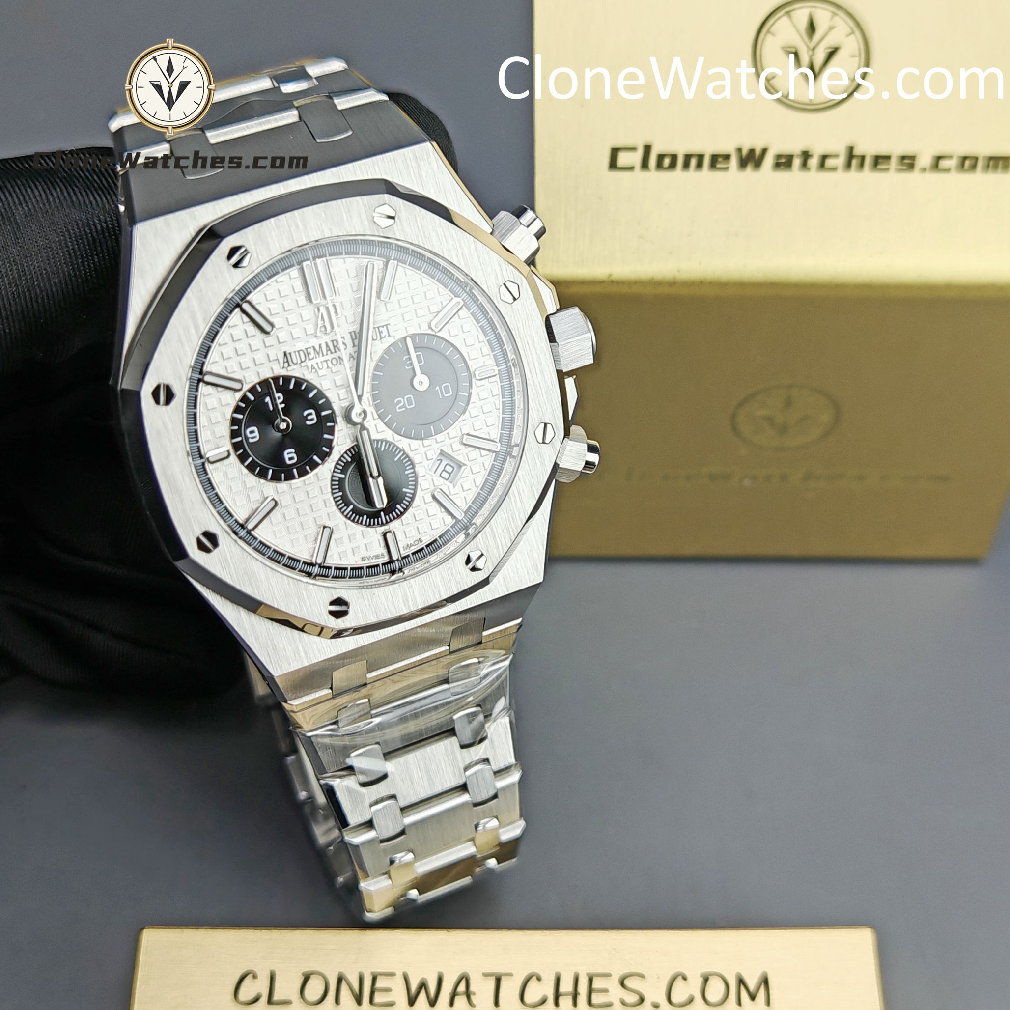Audemars Piguet Super Clone Watches 1:1 Royal Oak White Dial 26331ST Selfwinding Chronograph