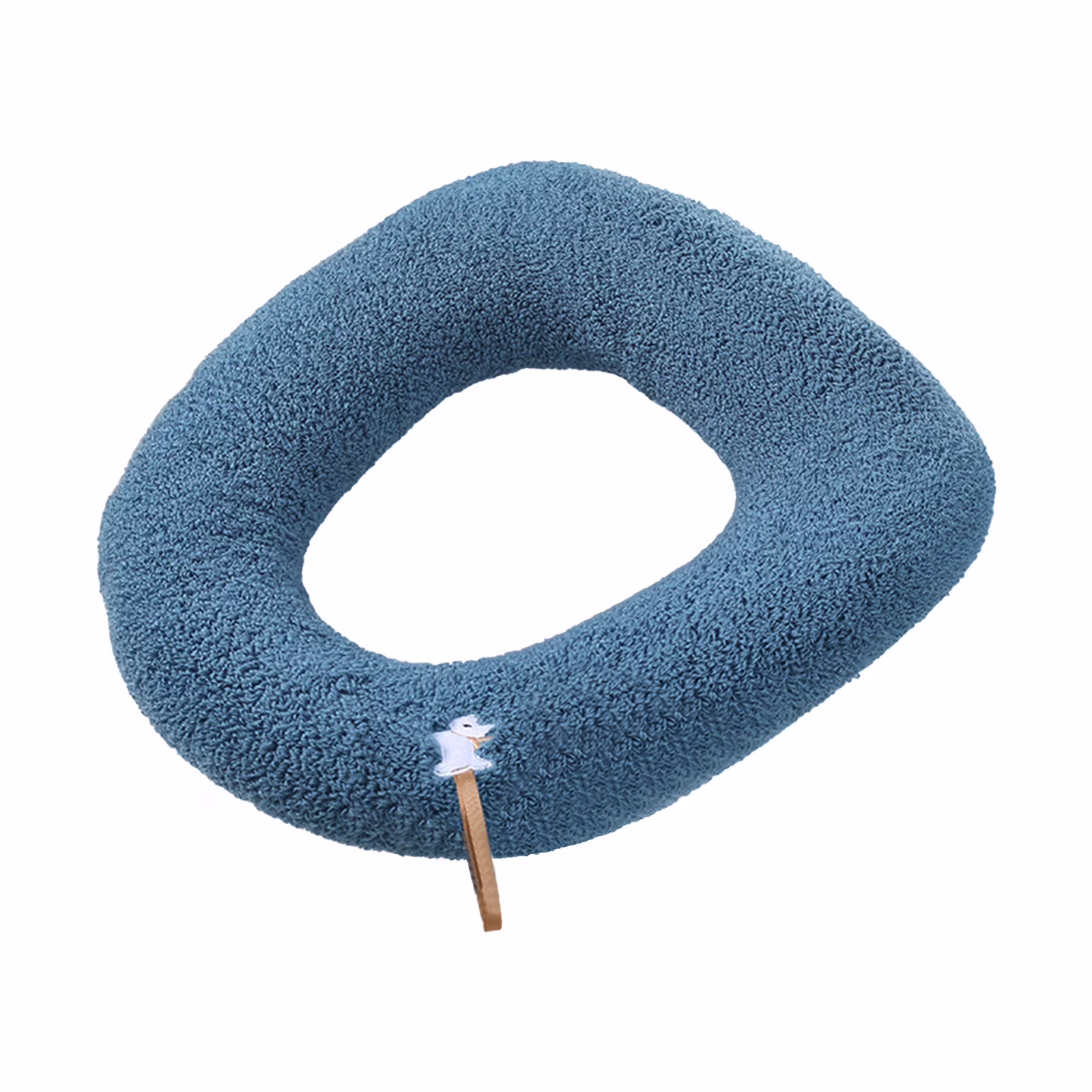 Kabnic Plush Toilet Seat Cushion - Thick Memory Foam Cover with Non-Slip Grip, Universal Fit for Round/Elongated 14