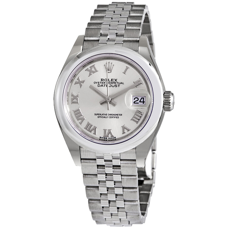 Rolex Lady Datejust Automatic Silver Dial Ladies Jubilee Watch 279160SRJ（Lifetime free warranty+90-days replacement service & Refund!.）
