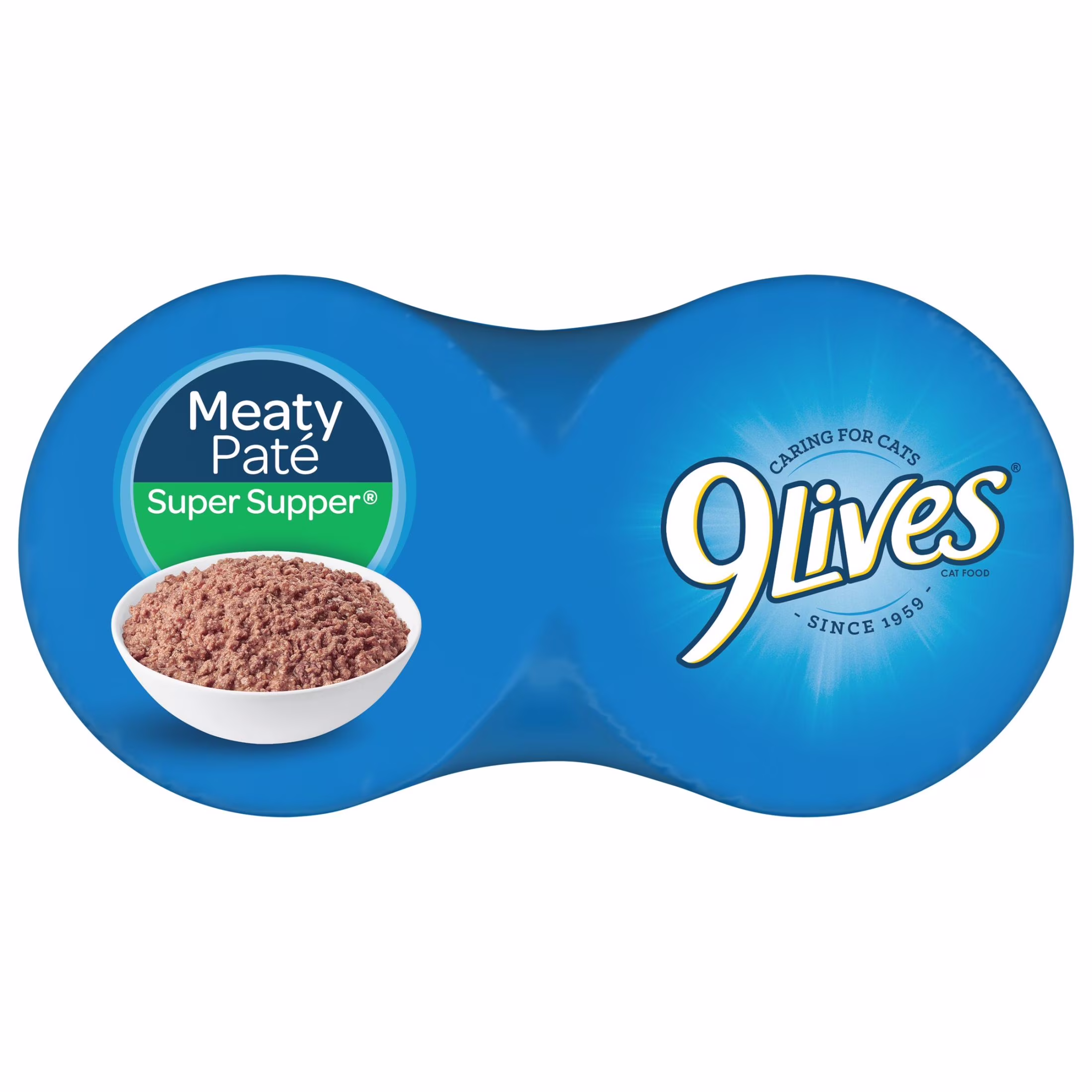 (4 pack) 9Lives Meaty Paté Super Supper Wet Cat Food, 22-Ounce, Pack of 4