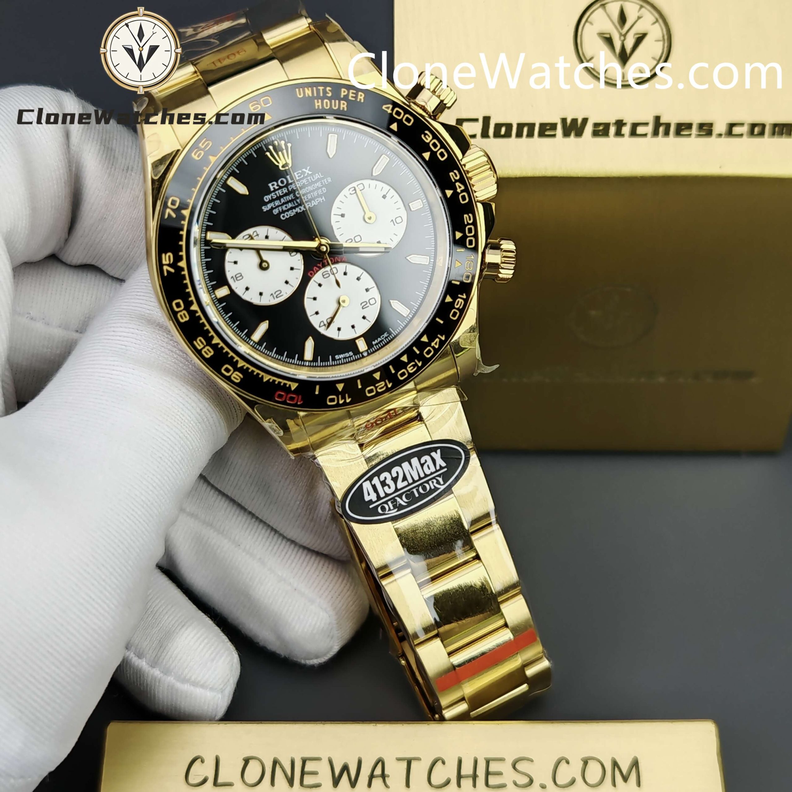 Rolex Super Clone Watches 1:1 Le Mans Daytona 100 Years Anniversary 18K Gold 4132 Movement
