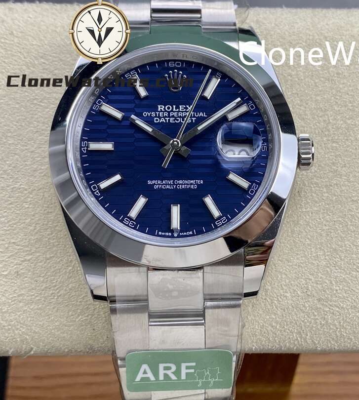 Rolex Super Clone Watches 1:1 DateJust Blue Dial M126300 – 0023 Oyster 41MM 3235 Movement