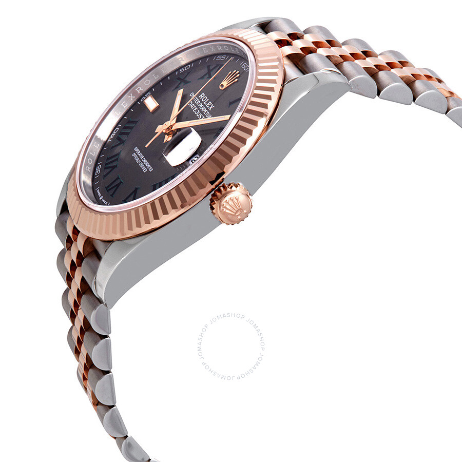 Rolex Datejust 41 Slate Dial Automatic Men s Steel and 18k Everose Gold Jubilee Watch 126331GYRJ（Lifetime free warranty+90-days replacement service & Refund!.）