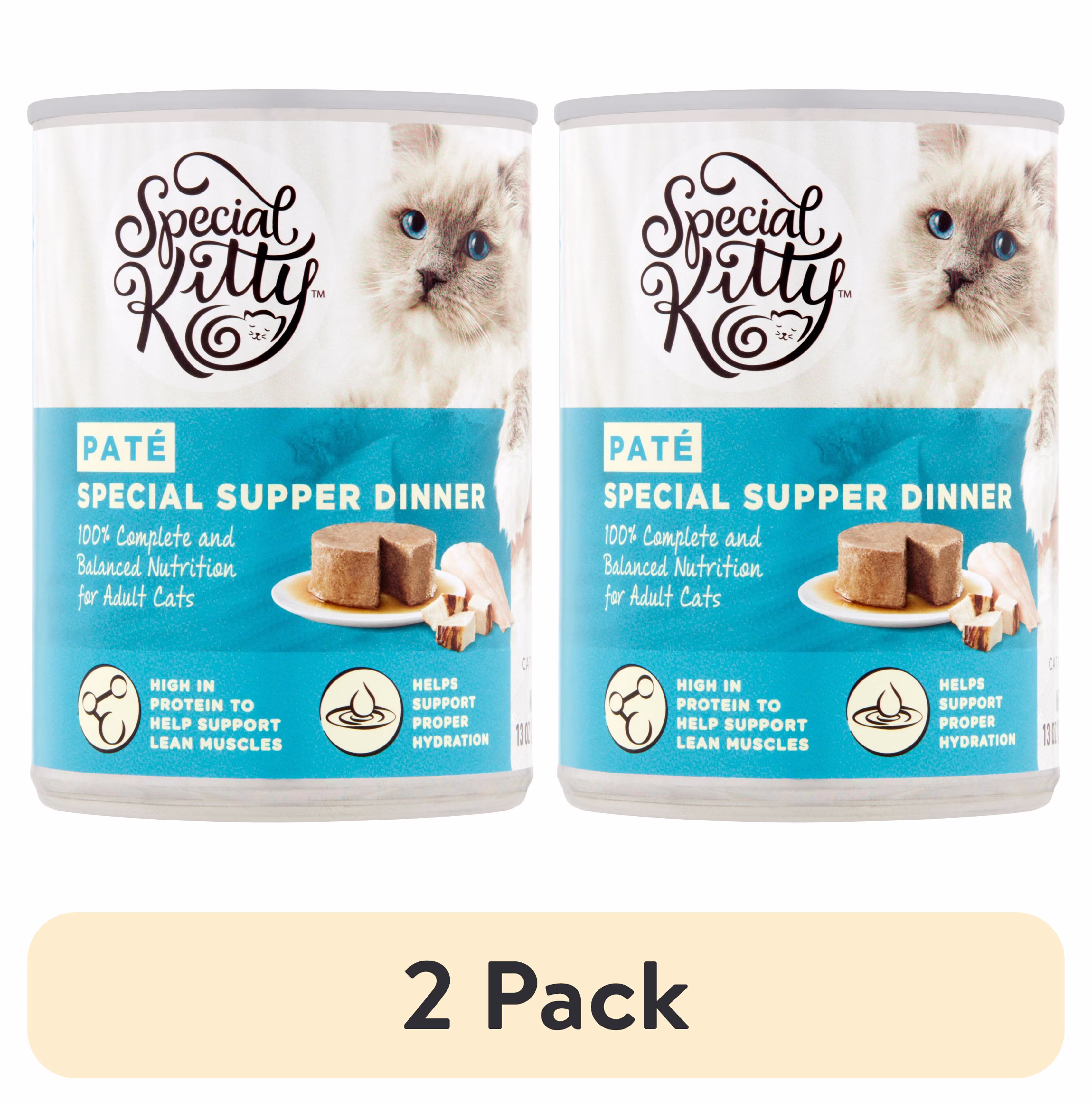 Special Kitty Special Supper Dinner Pate Wet Cat Food, 13 oz Can