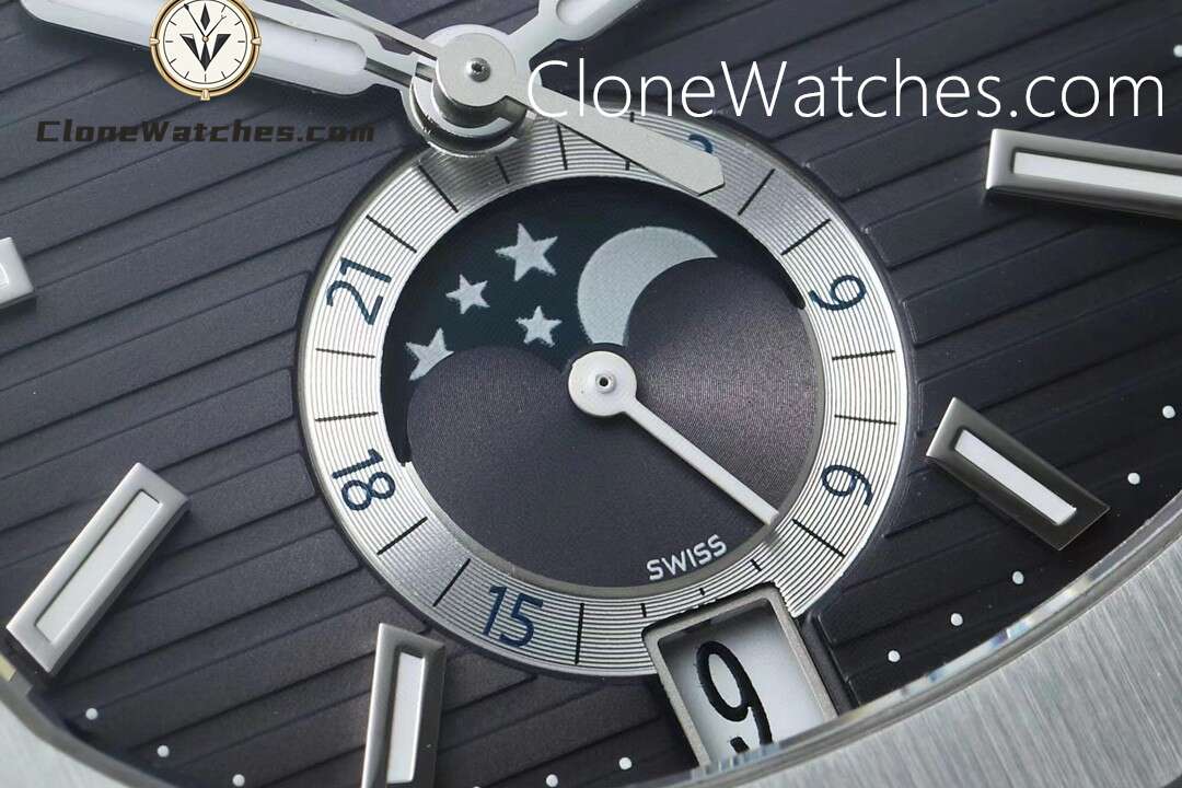 Patek Philippe Super Clone Watches 1:1 Nautilus 5726 Annual Calendar Grey Dial