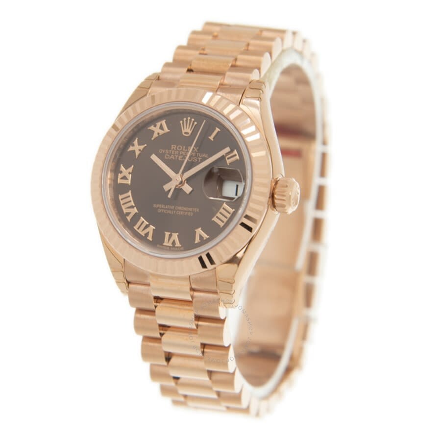 Rolex Lady Datejust 18kt Rose Gold Automatic Brown Dial Ladies Watch 279175-0014（Lifetime free warranty+90-days replacement service & Refund!.）