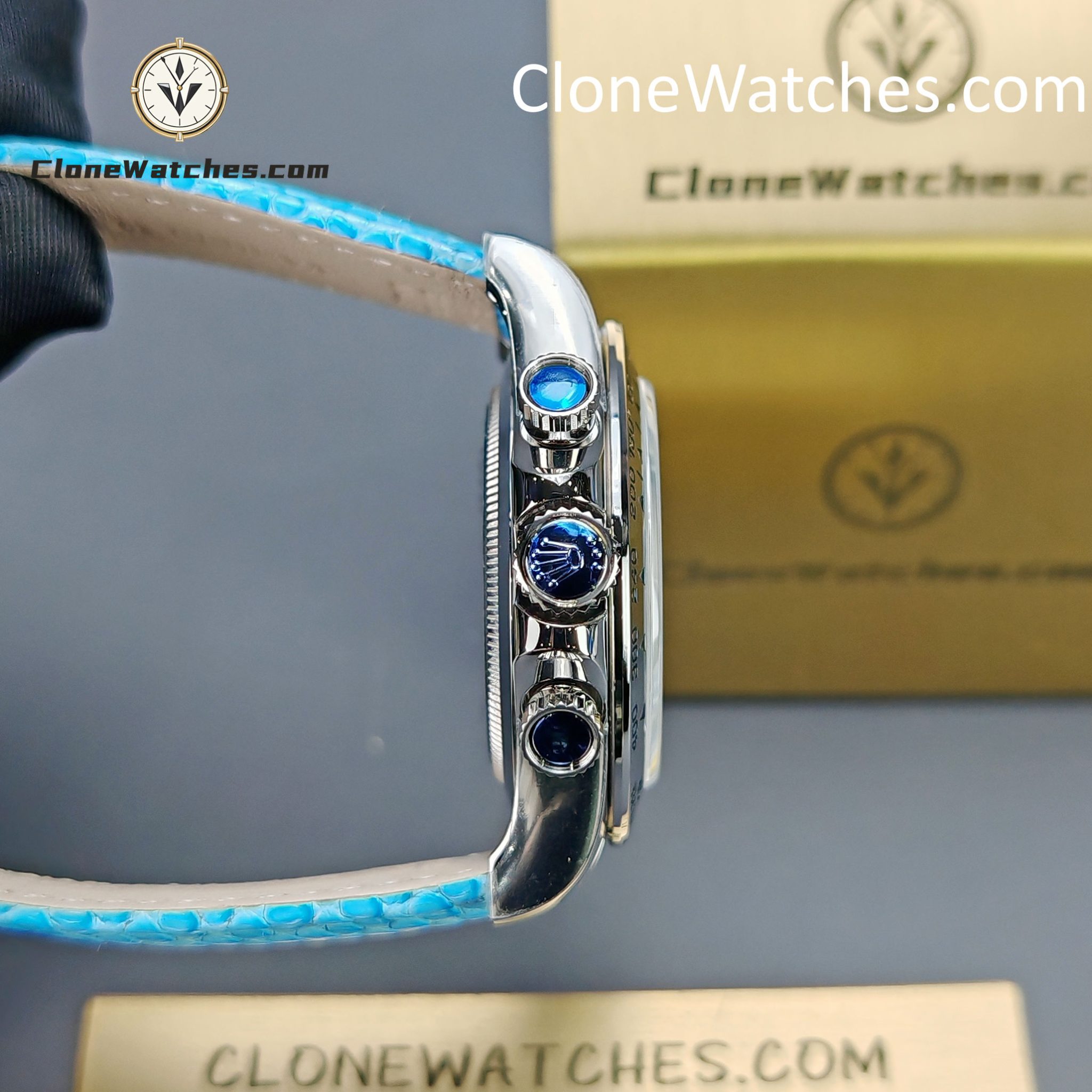 Rolex Super Clone Watches 1:1 Daytona M116519 Beach Blue 4130 Movement