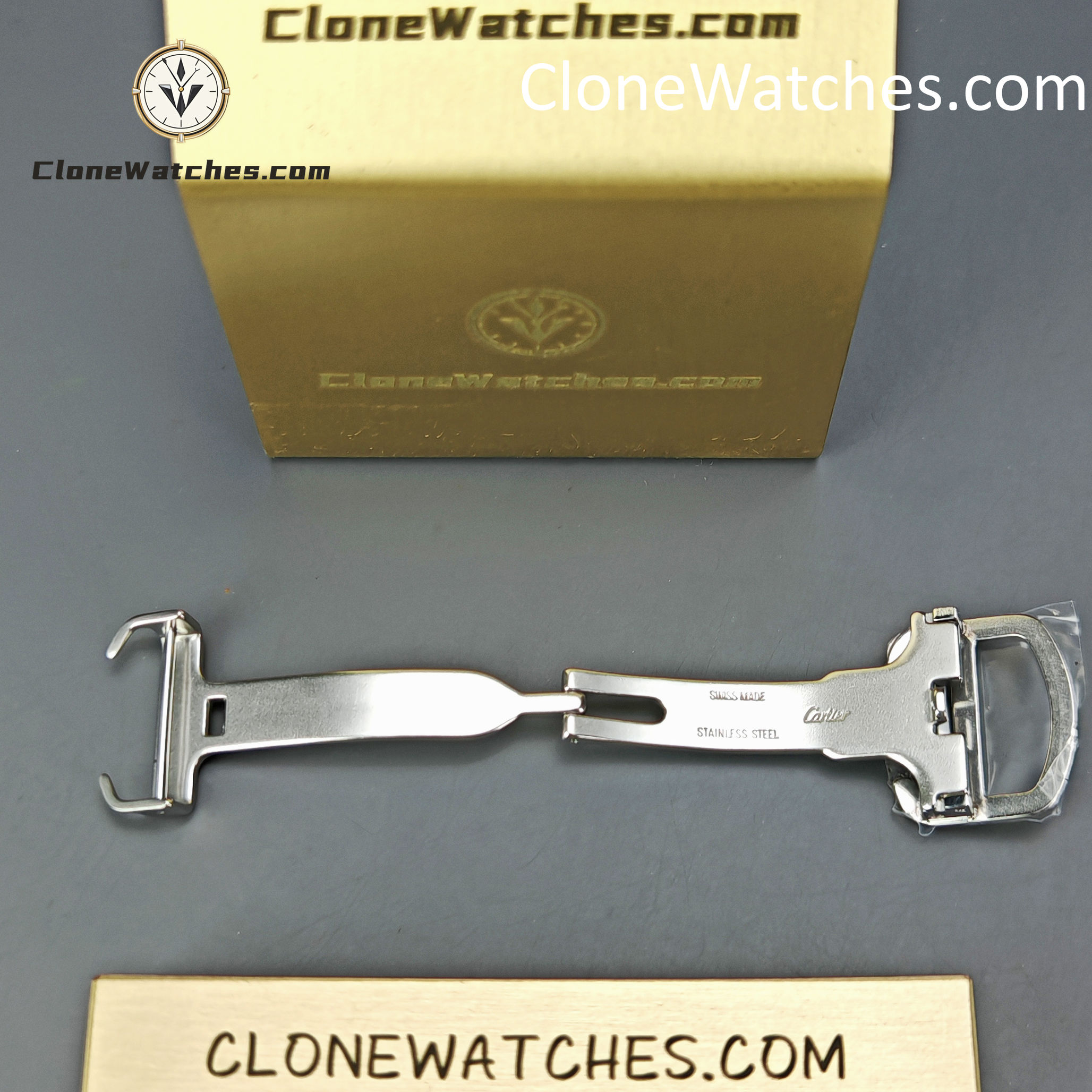 Cartier Super Clone Watches 1:1 Santos Gradient Brown Dial 39.8MM WSSA0064 Black Leather Belt