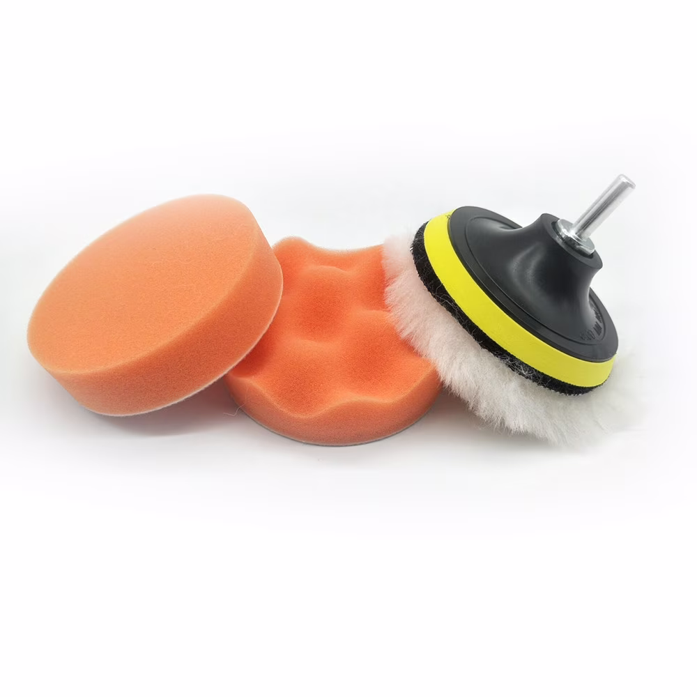 Teissuly Car Polisher Pad Buffer Gross Polish Polishing Kit Set Drill Adapter